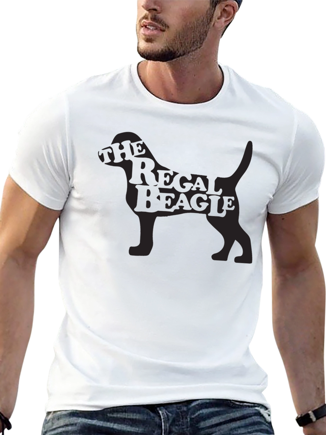 Black The Regal Beagle T-Shirt - Mens Black Tee view 13