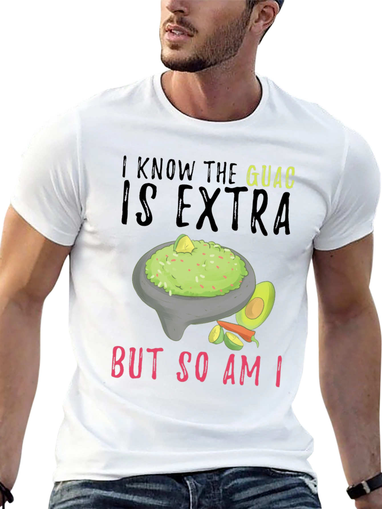 Black Guac Is Extra Funny Graphic Tee view 13