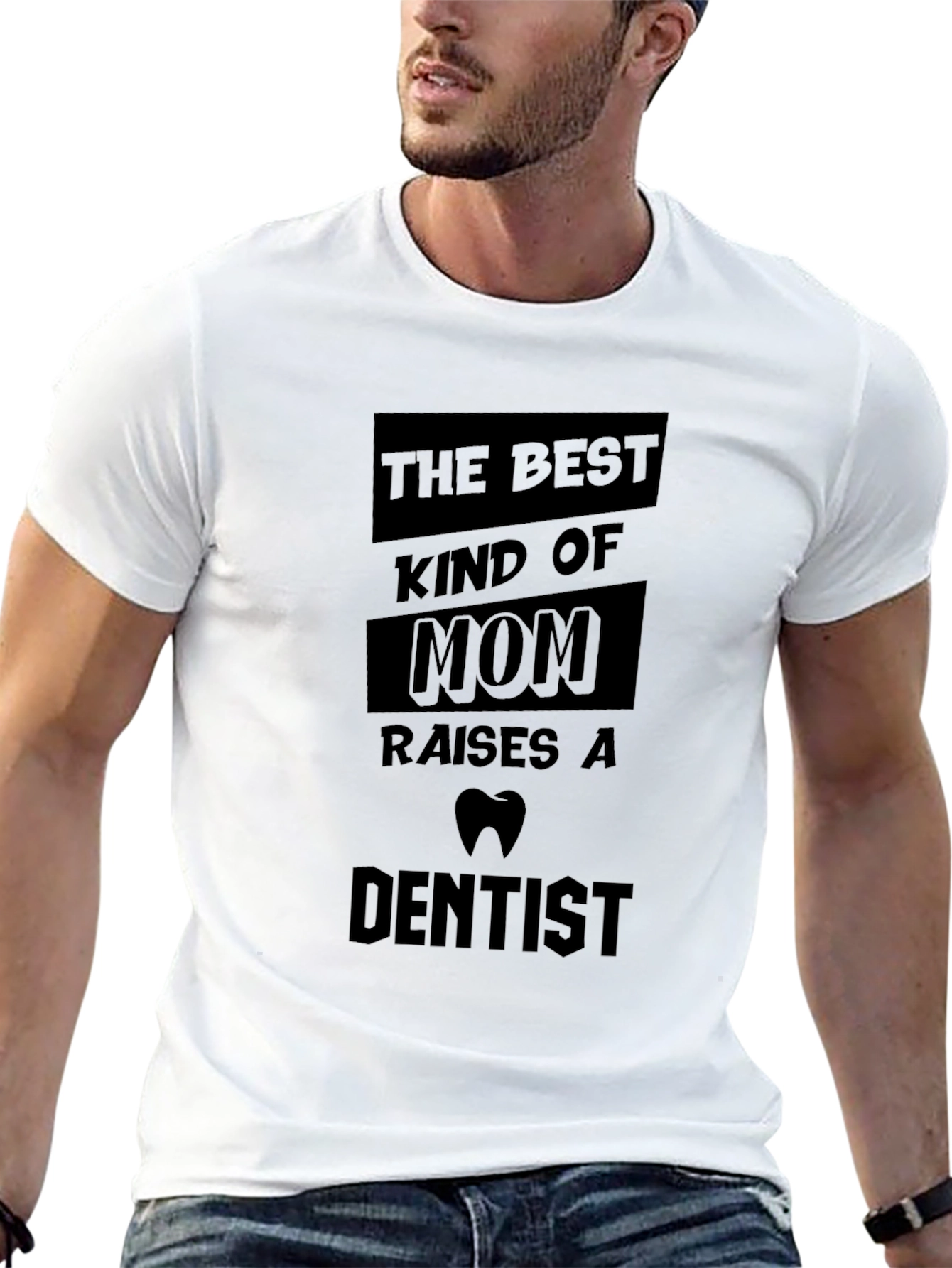 Black Best Kind of Mom Dentist T-Shirt view 13