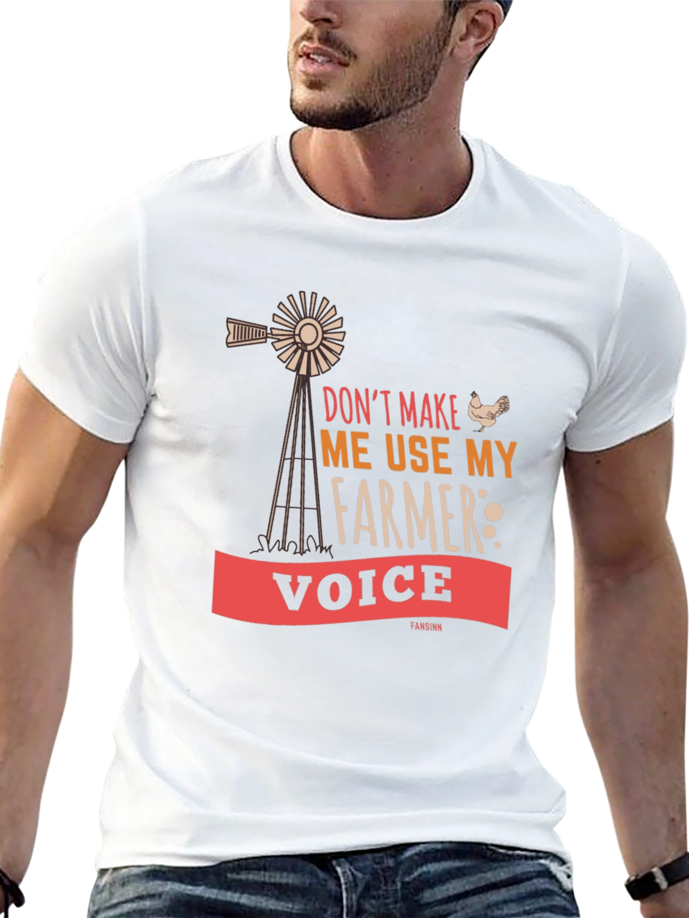 Black Don't Make Me Use My Farmer Voice T-Shirt view 13