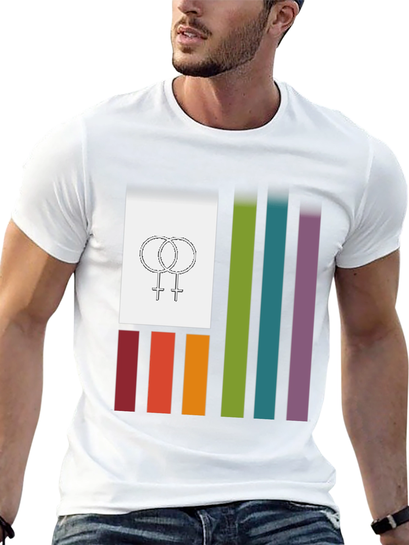 Black Pride Flag Graphic Tee view 13