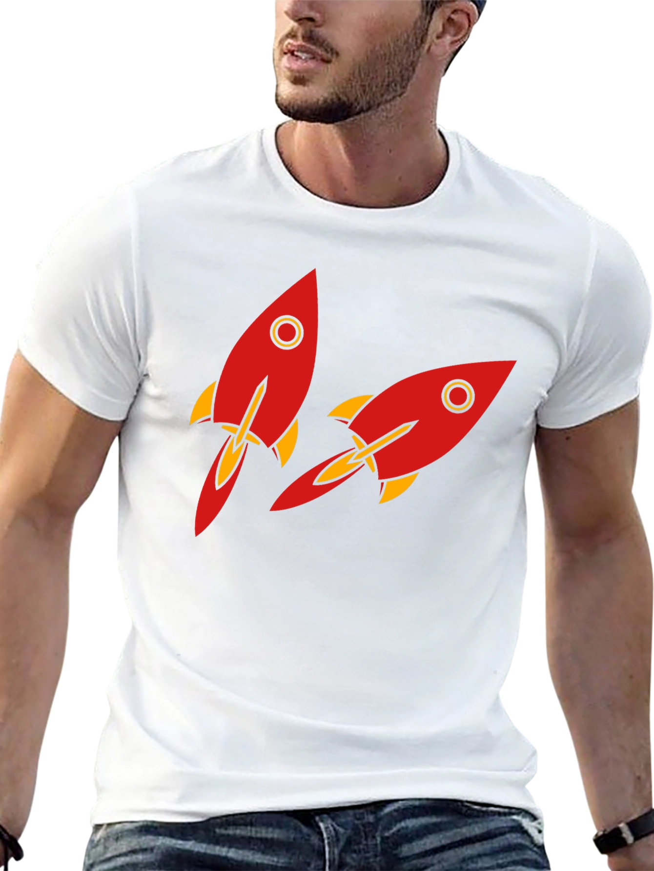Black Rocket Graphic T-Shirt - Black view 13