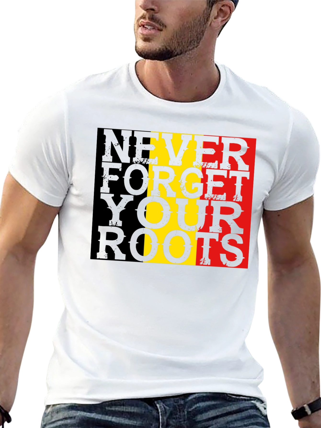 Never Forget Roots Graphic Tee - Black T-Shirt - 13
