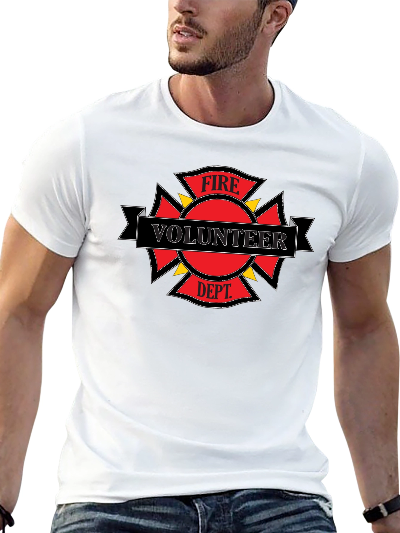 Black Volunteer Fire Dept. T-Shirt view 13