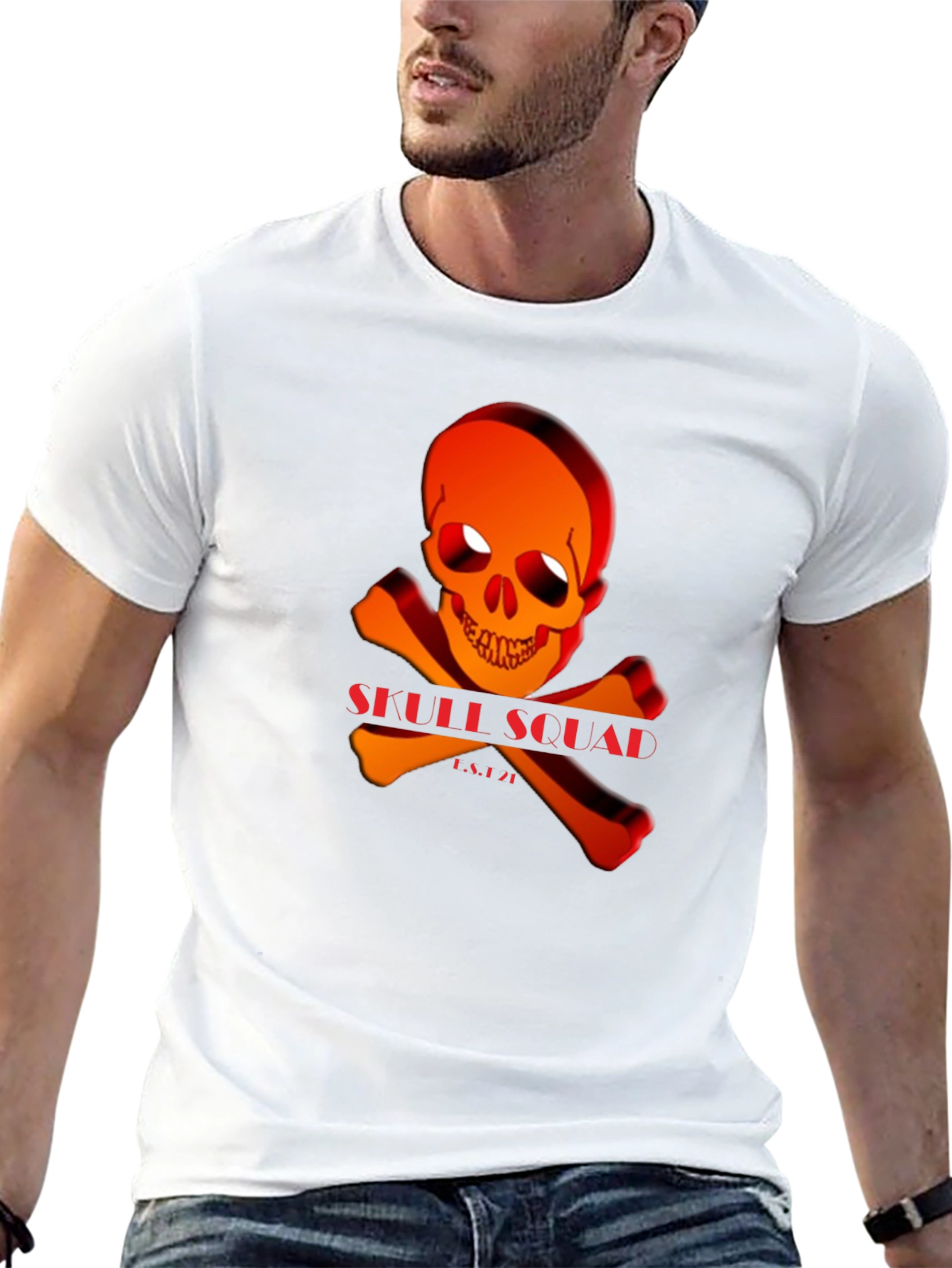 Black Skull Squad Graphic T-Shirt view 13