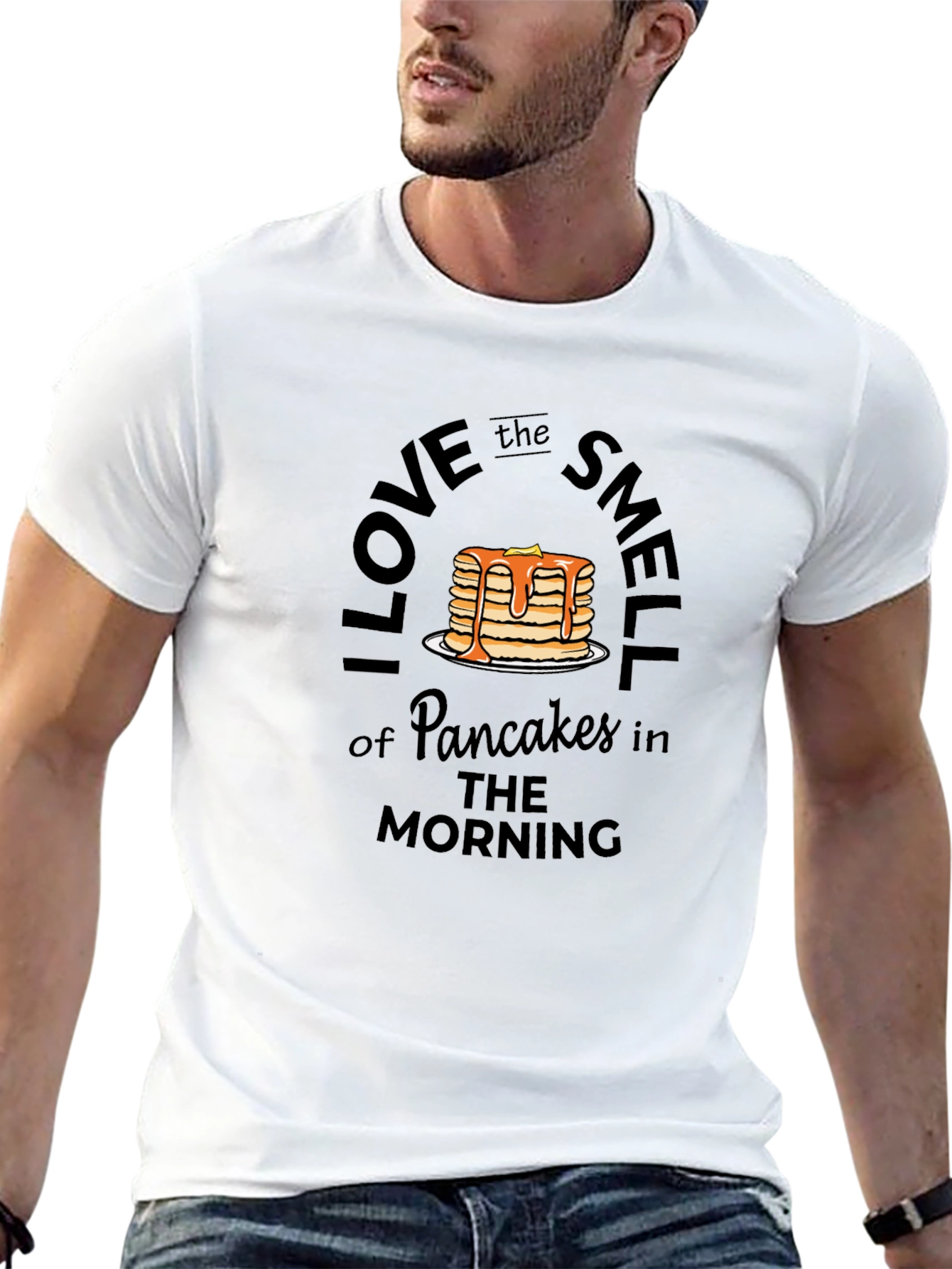 Black I Love the Smell of Pancakes T-Shirt view 13