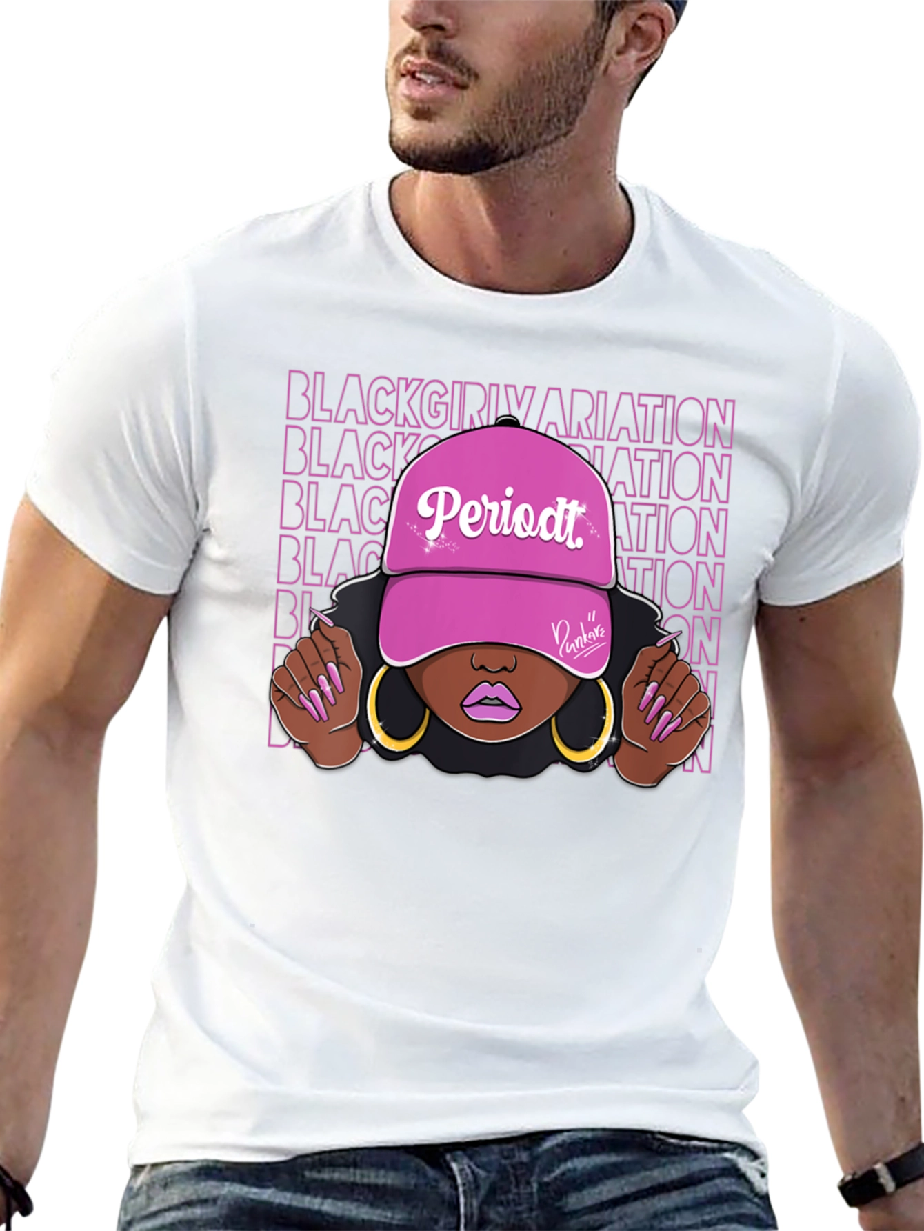Black Black Girl Periodt T-Shirt view 13