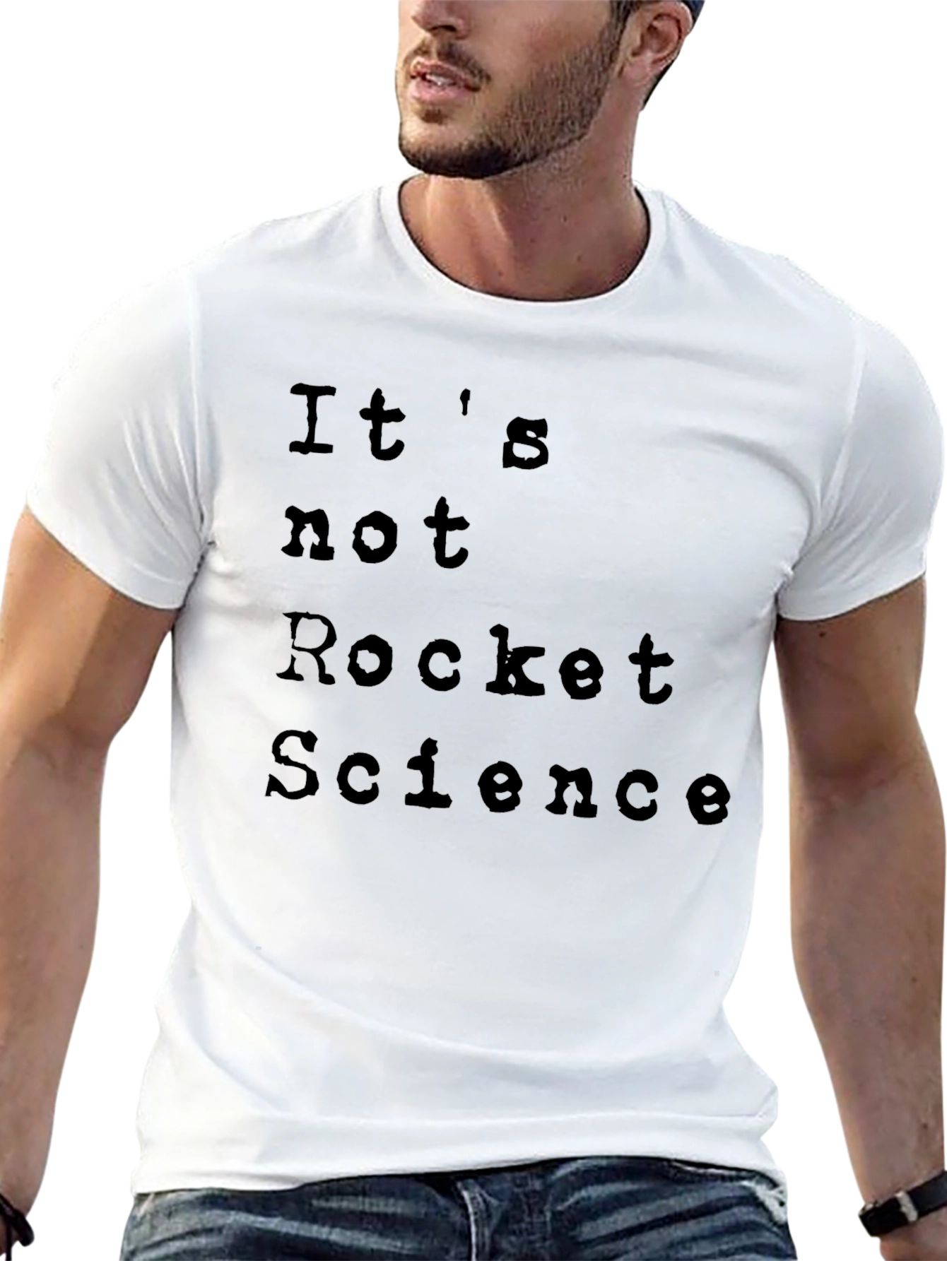 Black It's Not Rocket Science T-Shirt - Casual Comfort view 13