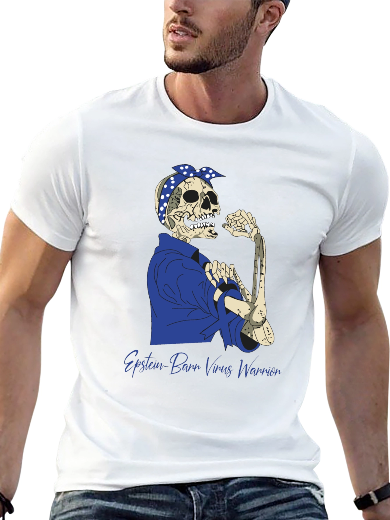 Black Epstein-Barr Warrior T-Shirt view 13