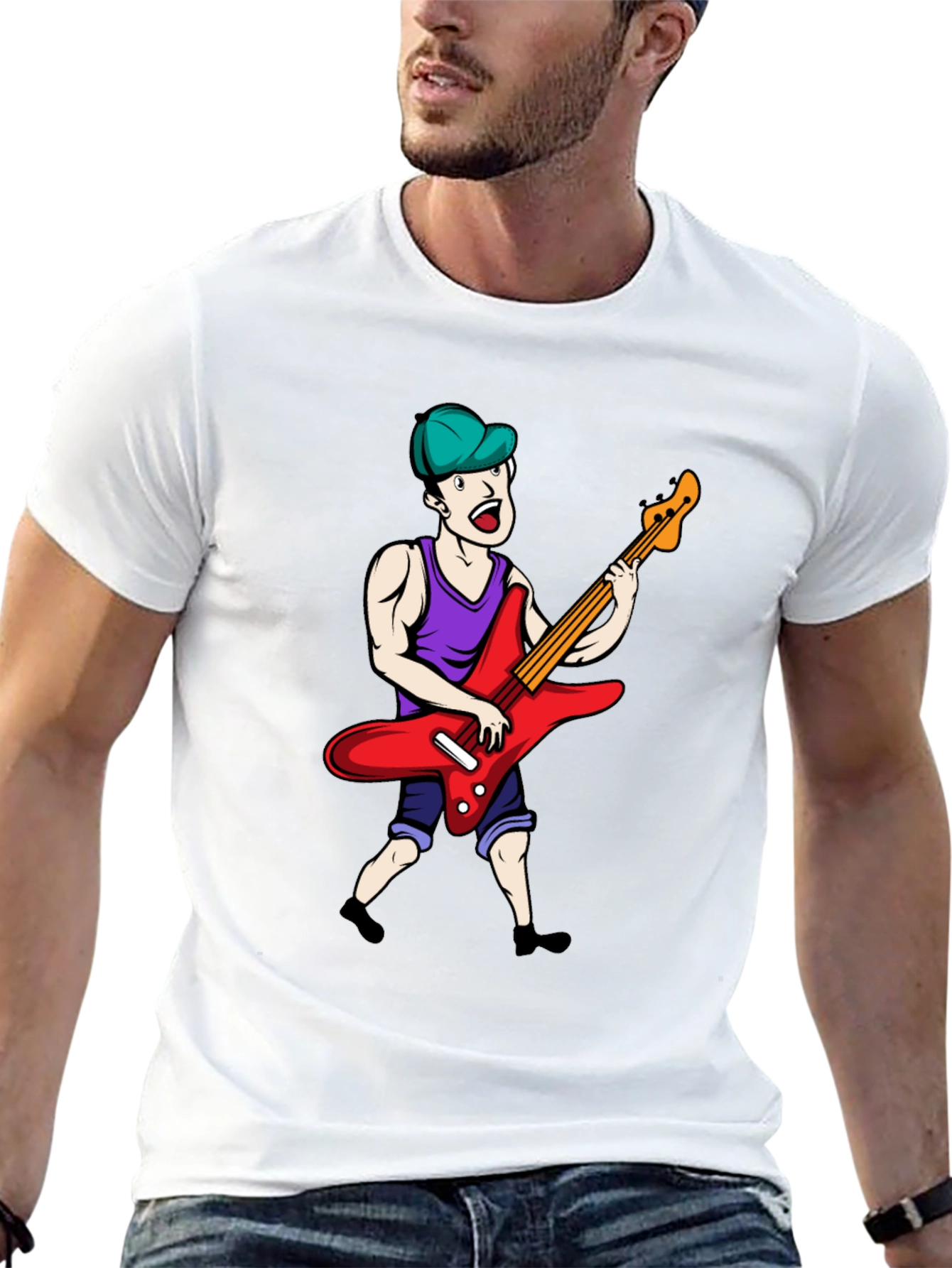 Black Rock On Graphic T-Shirt view 13