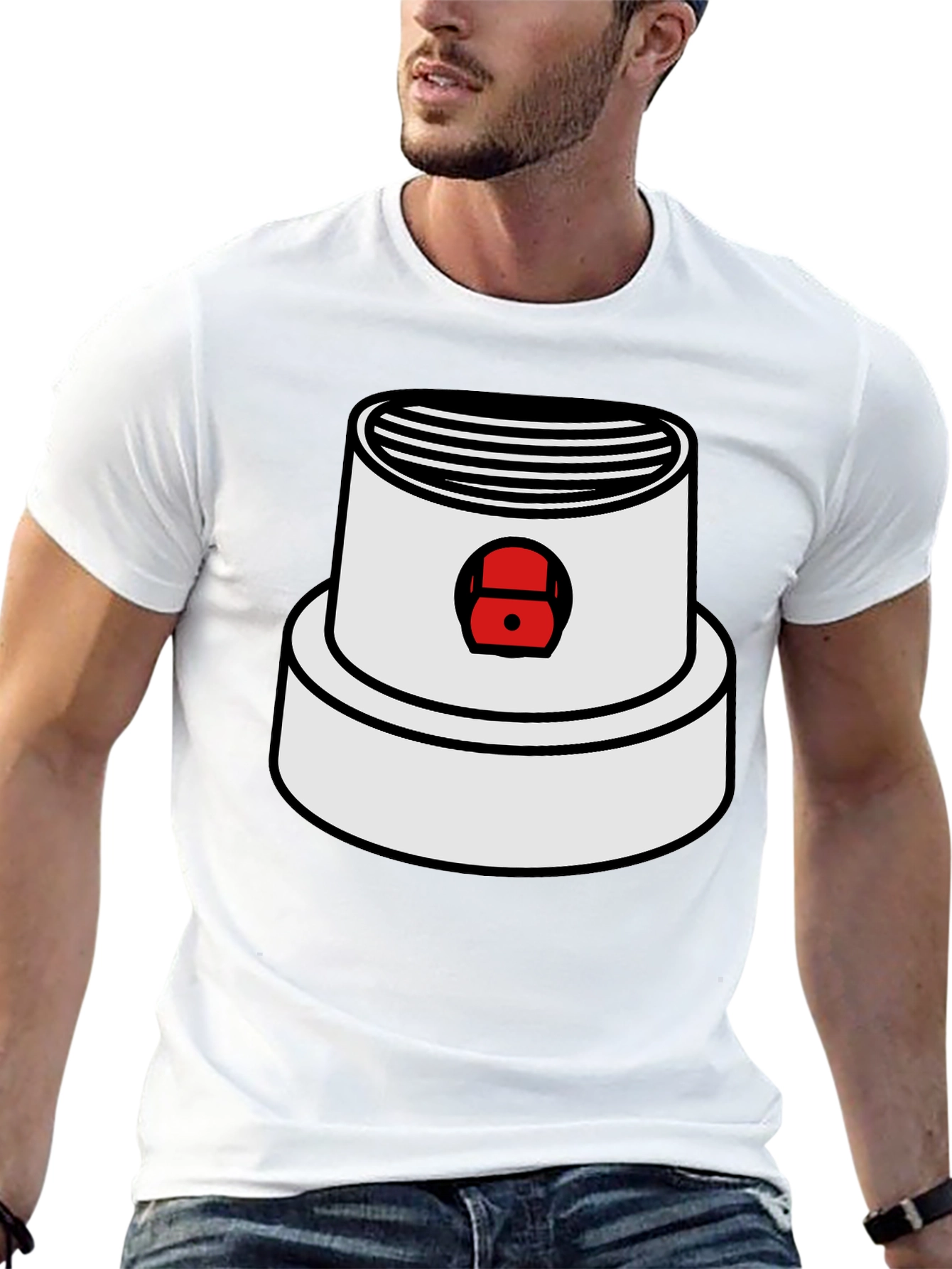 Black Spray Paint Cap Graphic Tee view 13