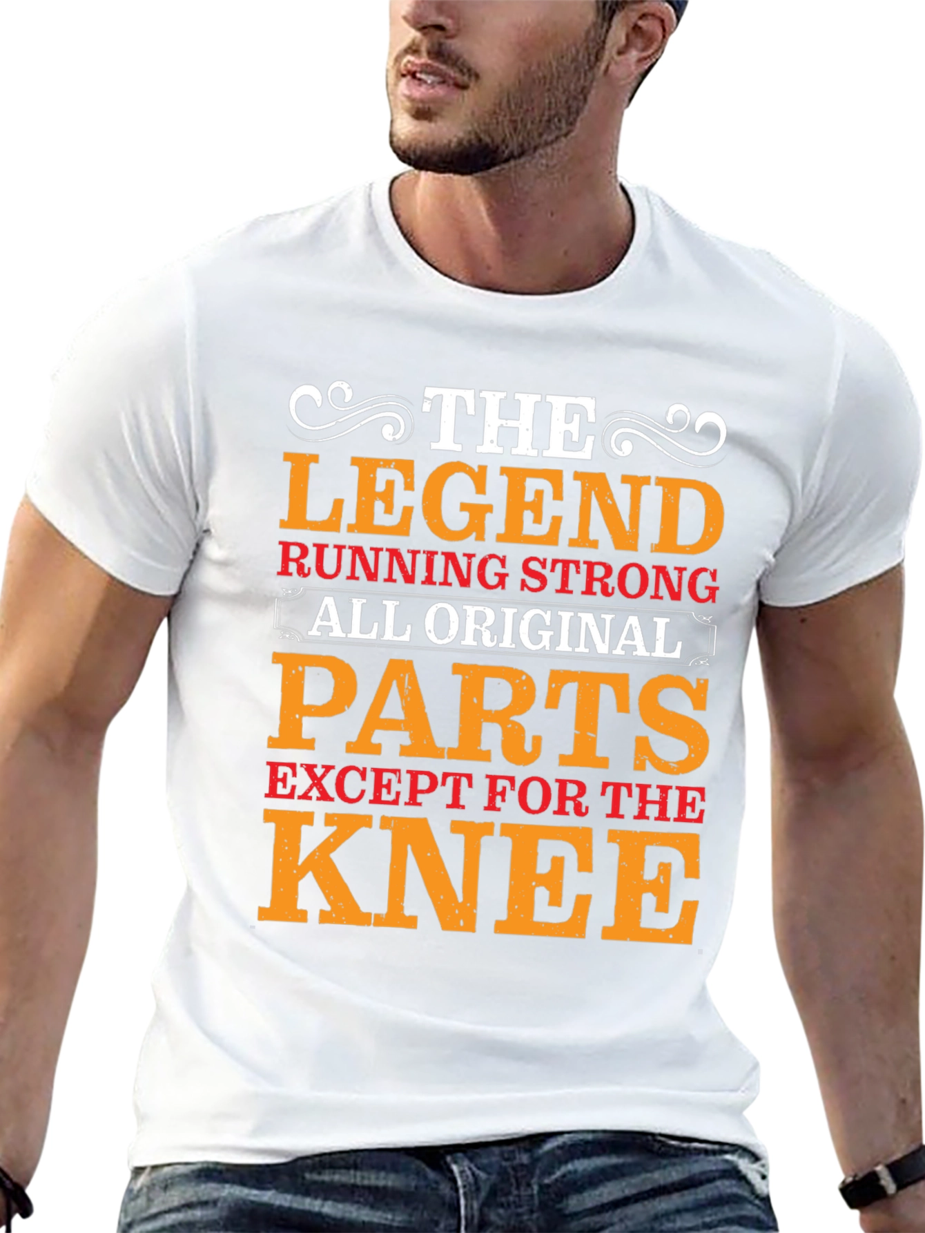 Black The Legend Running Strong T-Shirt view 13