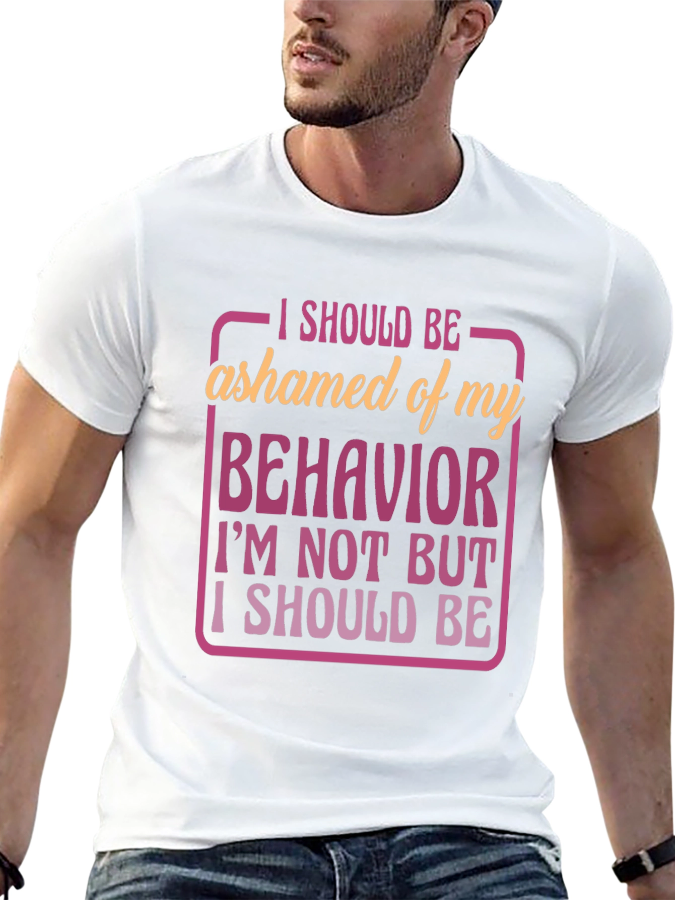 Funny Behavior Graphic T-Shirt - 13