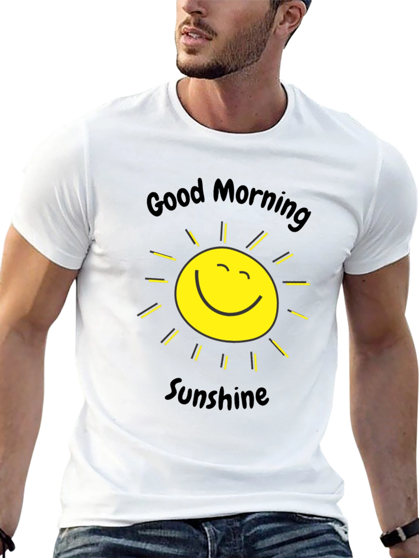 Black Good Morning Sunshine Graphic Tee view 13