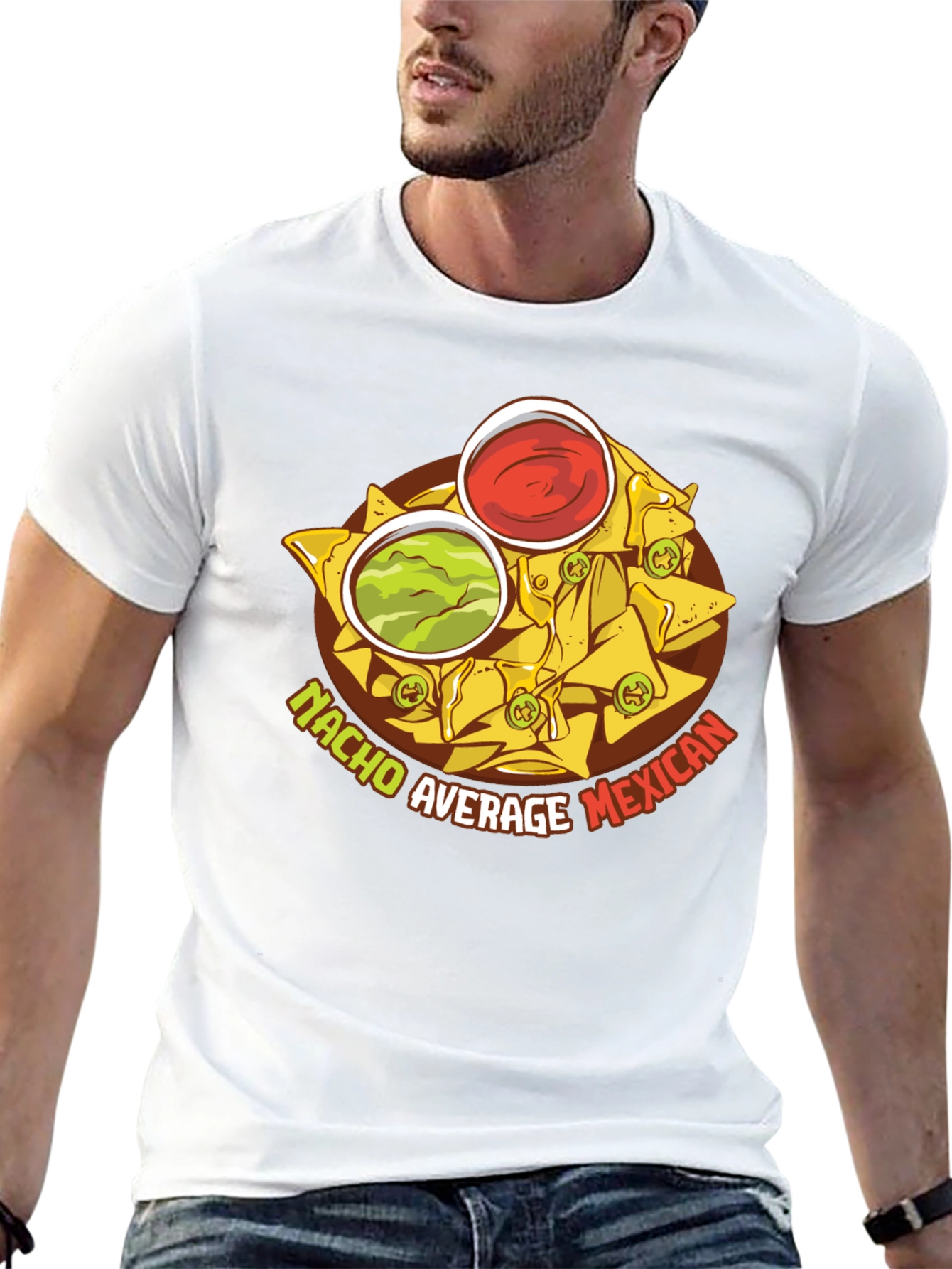 Black Nacho Average Mexican Food T-Shirt view 13