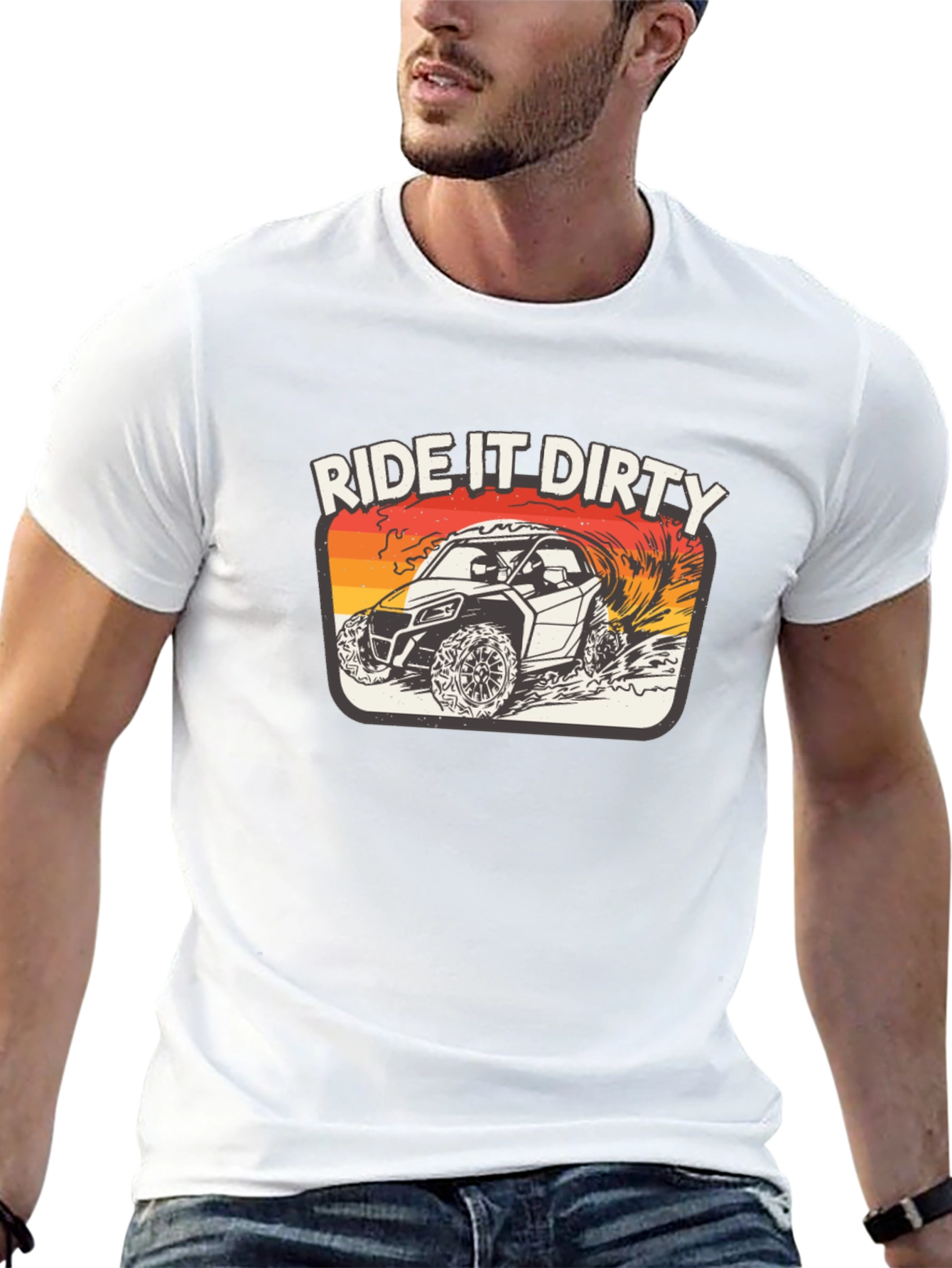Black Ride It Dirty T-Shirt - Off Road Adventure view 13