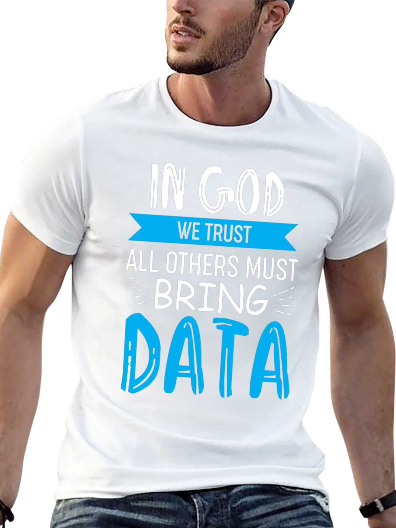 Black In God We Trust Data T-Shirt - Funny Data Science Tee view 13