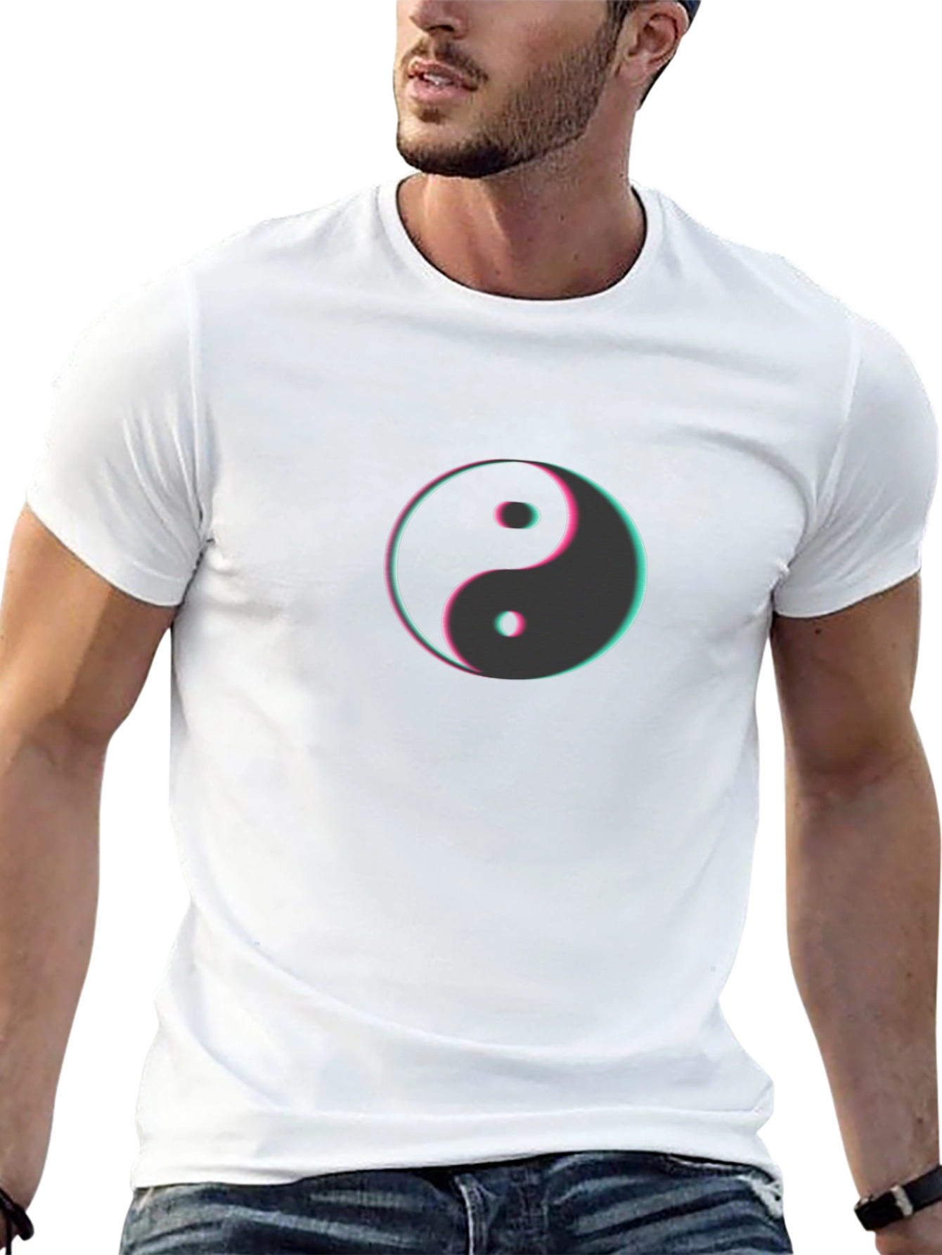 Black Yin Yang Graphic Tee - Stylish Comfort view 13