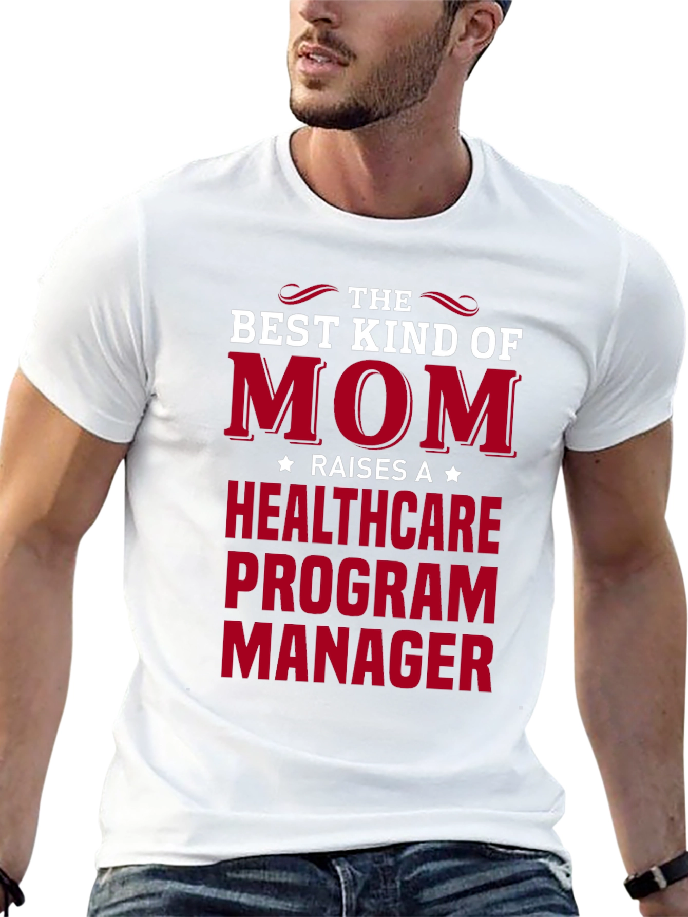 Black Best Mom Raises Healthcare Program Manager T-Shirt view 13