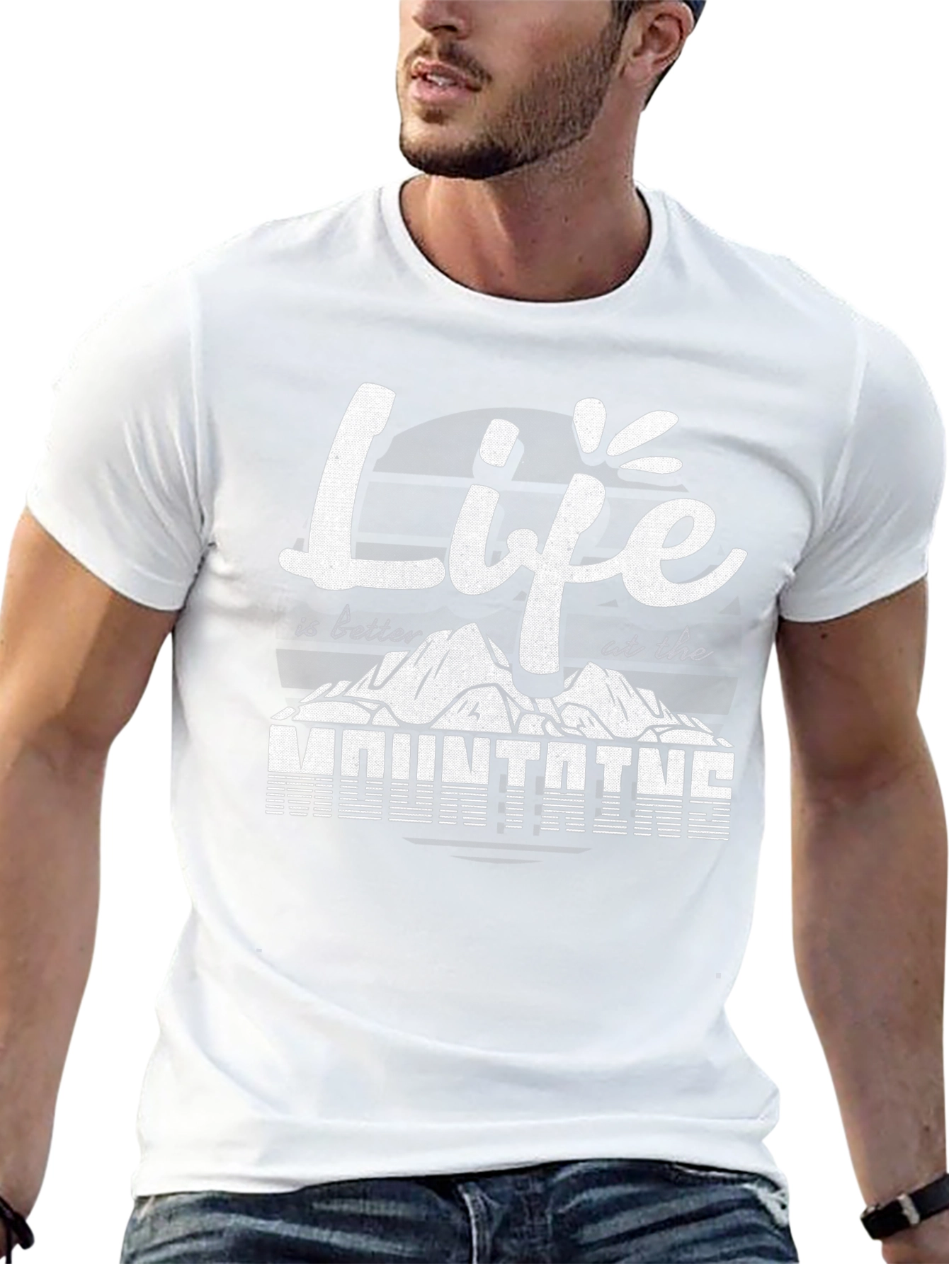 Black Life is Better at the Mountains Black T-Shirt view 13