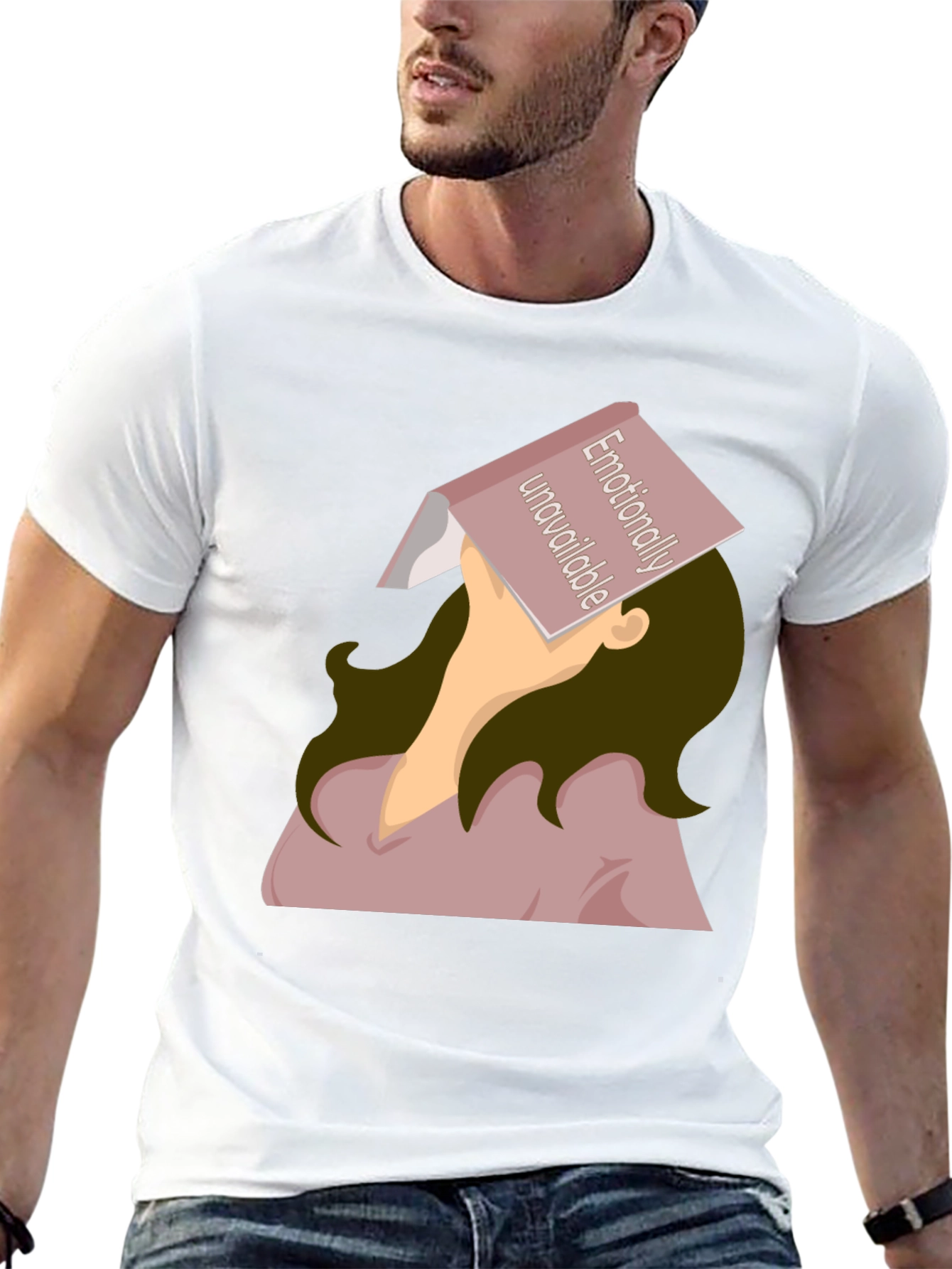 Black Emotionally Unavailable Graphic Tee view 13