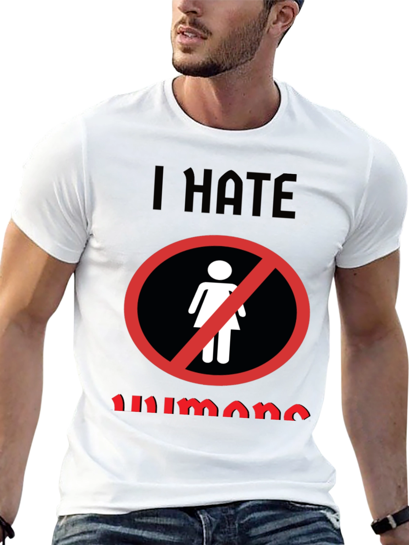 Black I Hate Humans Graphic Novelty T-Shirt view 13