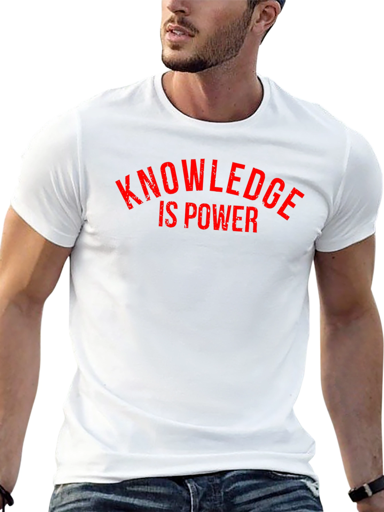 Black Knowledge Is Power Black Graphic T-Shirt view 13