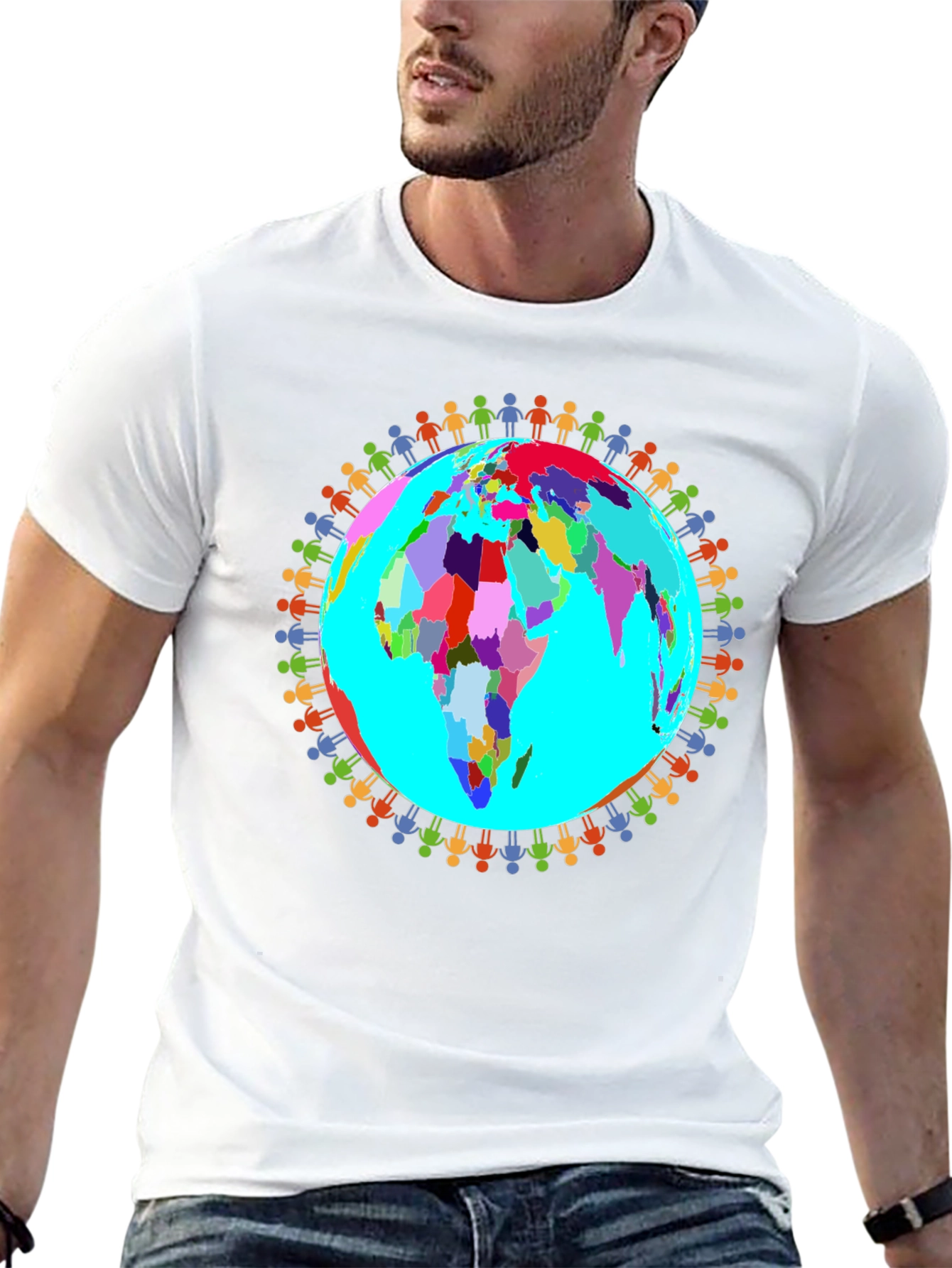 Black Unity Earth T-Shirt view 13