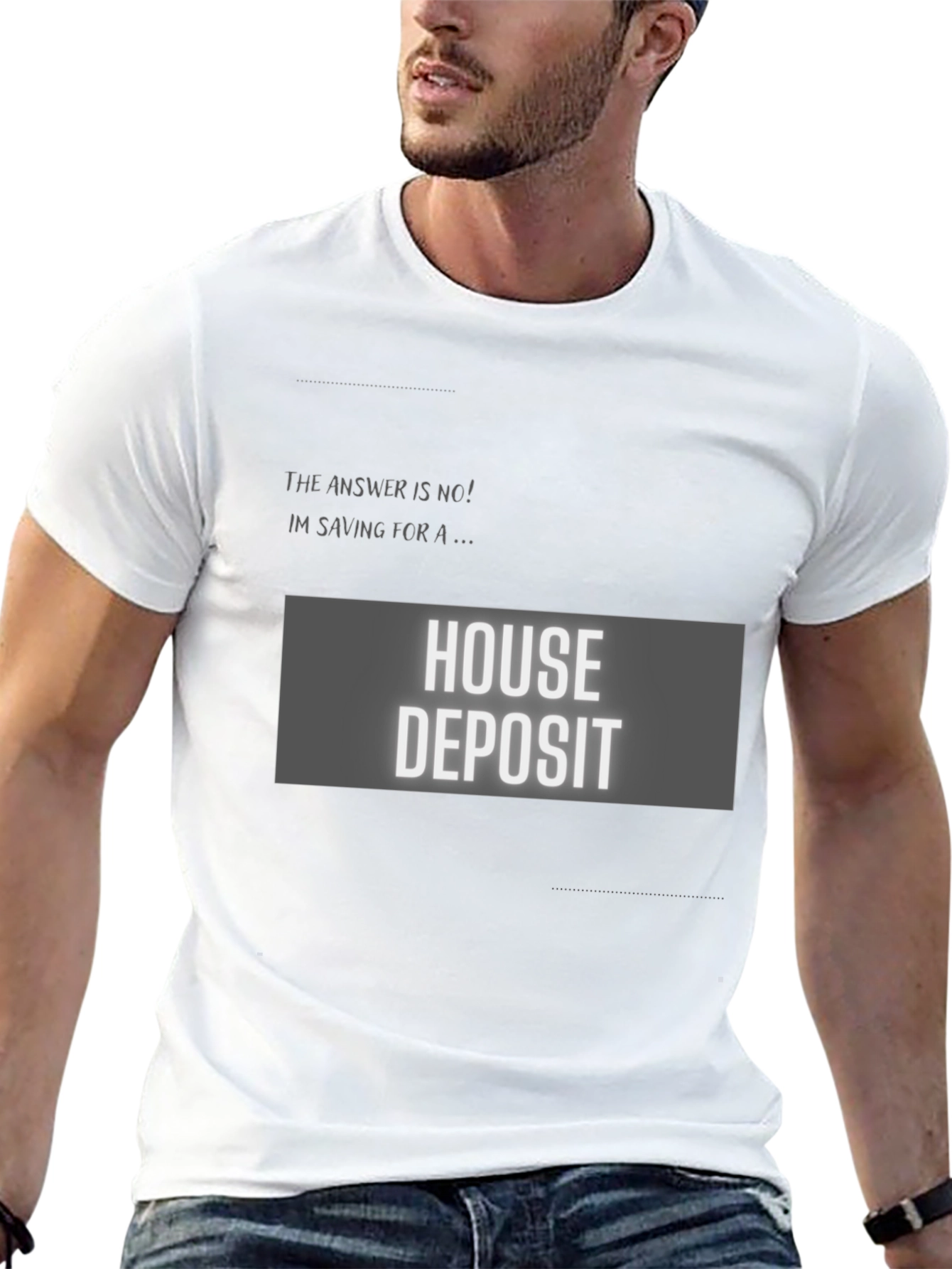 Black House Deposit Saving T-Shirt - Funny Sarcastic Tee view 13