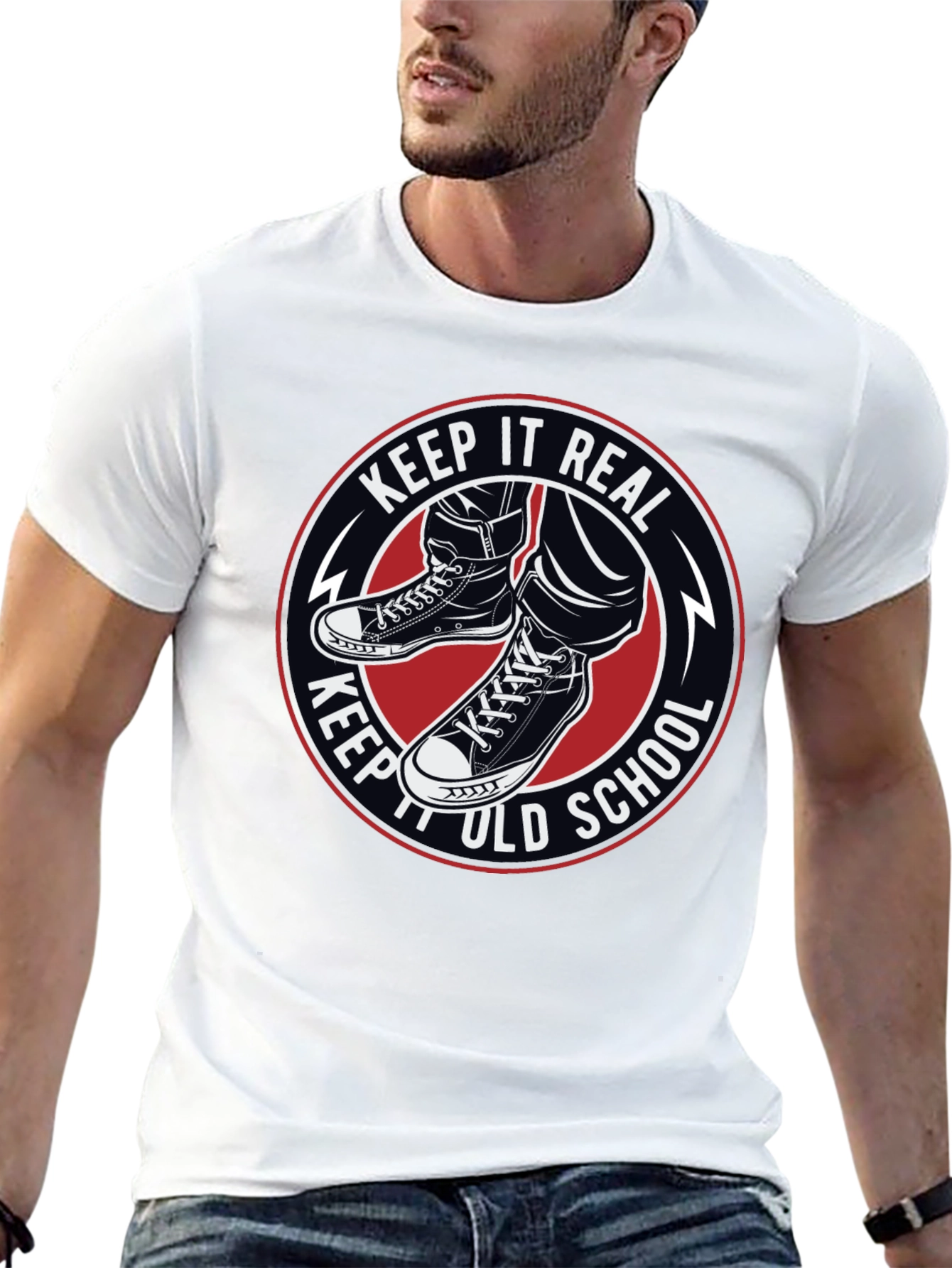 Keep It Real Old School Graphic T-Shirt - 13