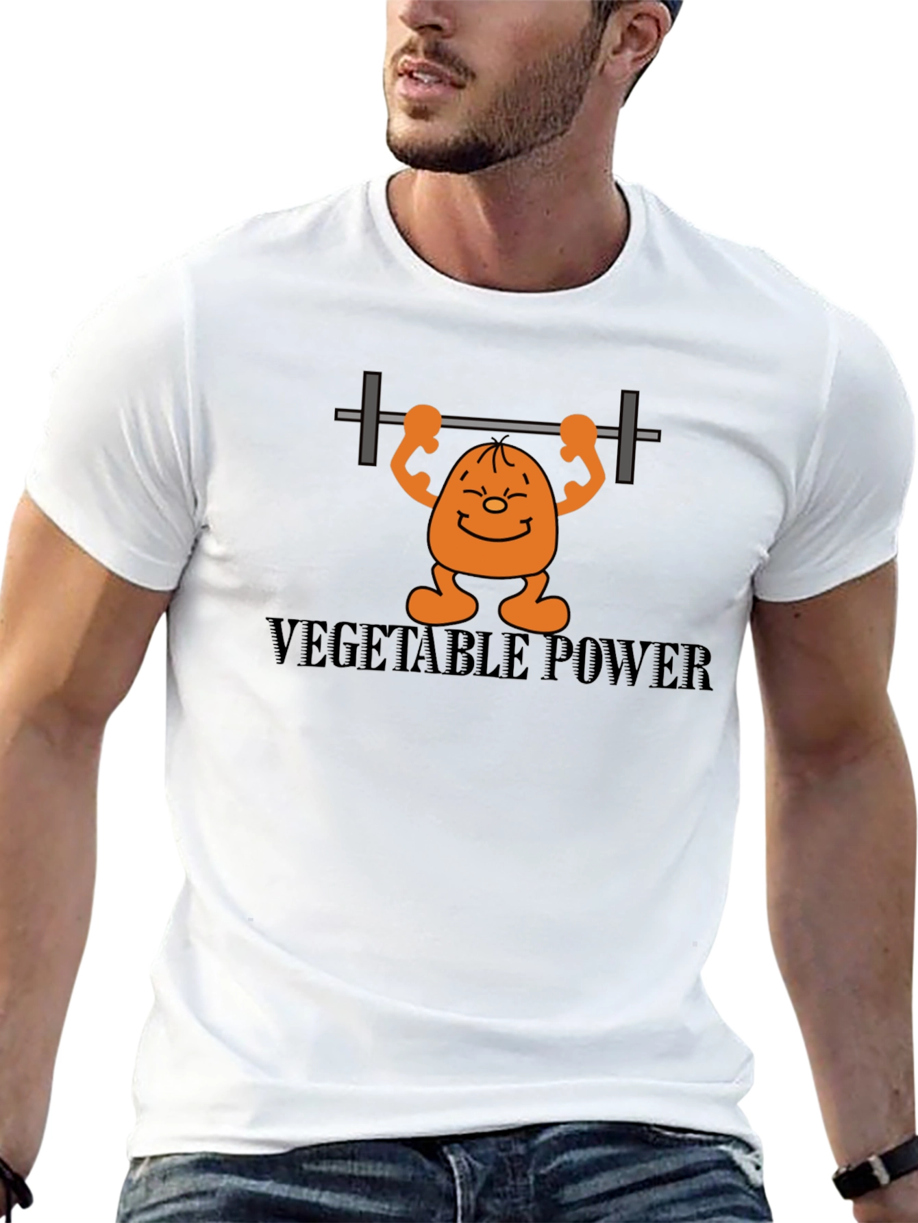 Black Vegetable Power Black T-Shirt view 13