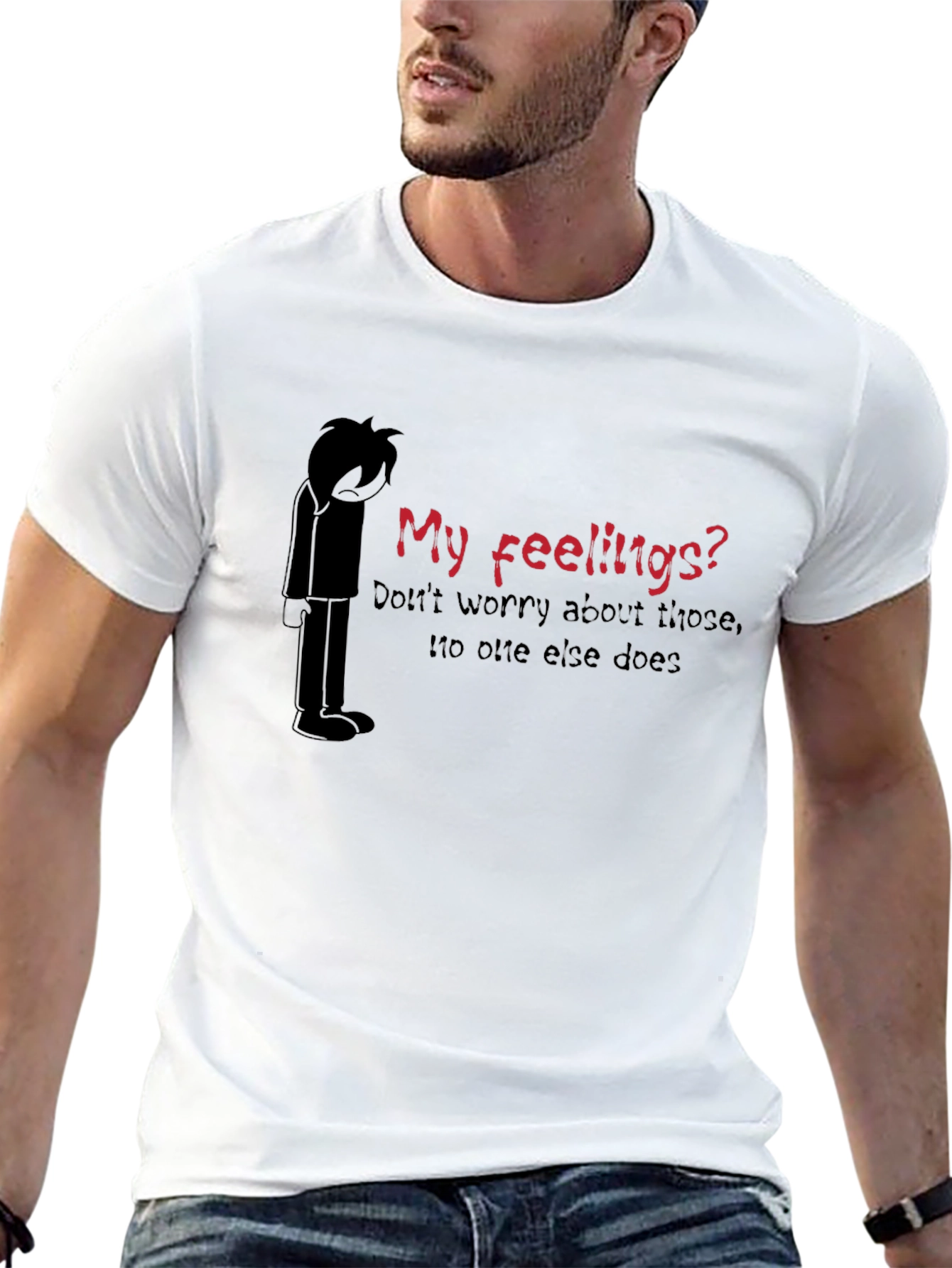 Black My Feelings? T-Shirt - Expressive Graphic Tee view 13