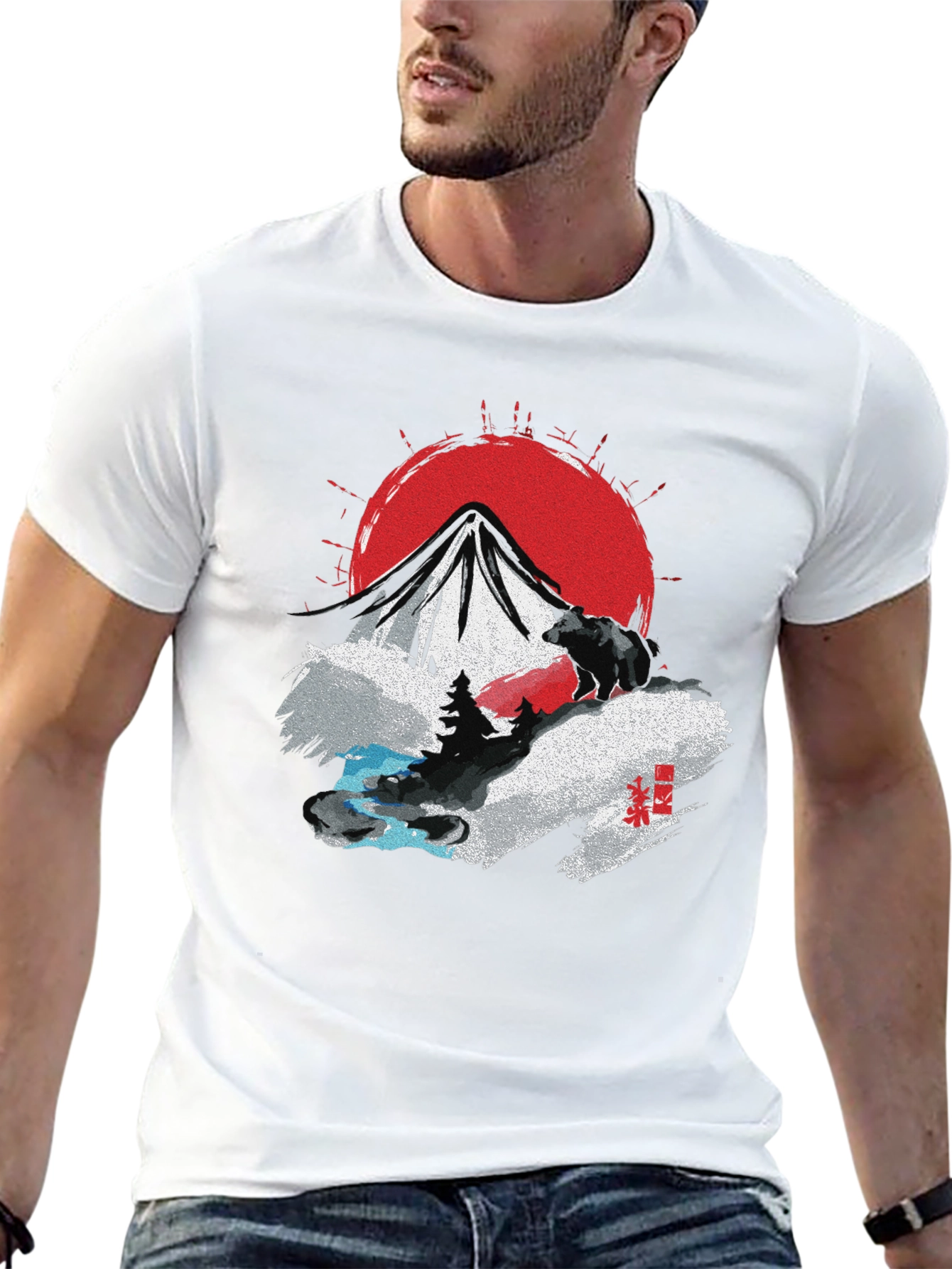 Black Mountain Bear Graphic T-Shirt view 13