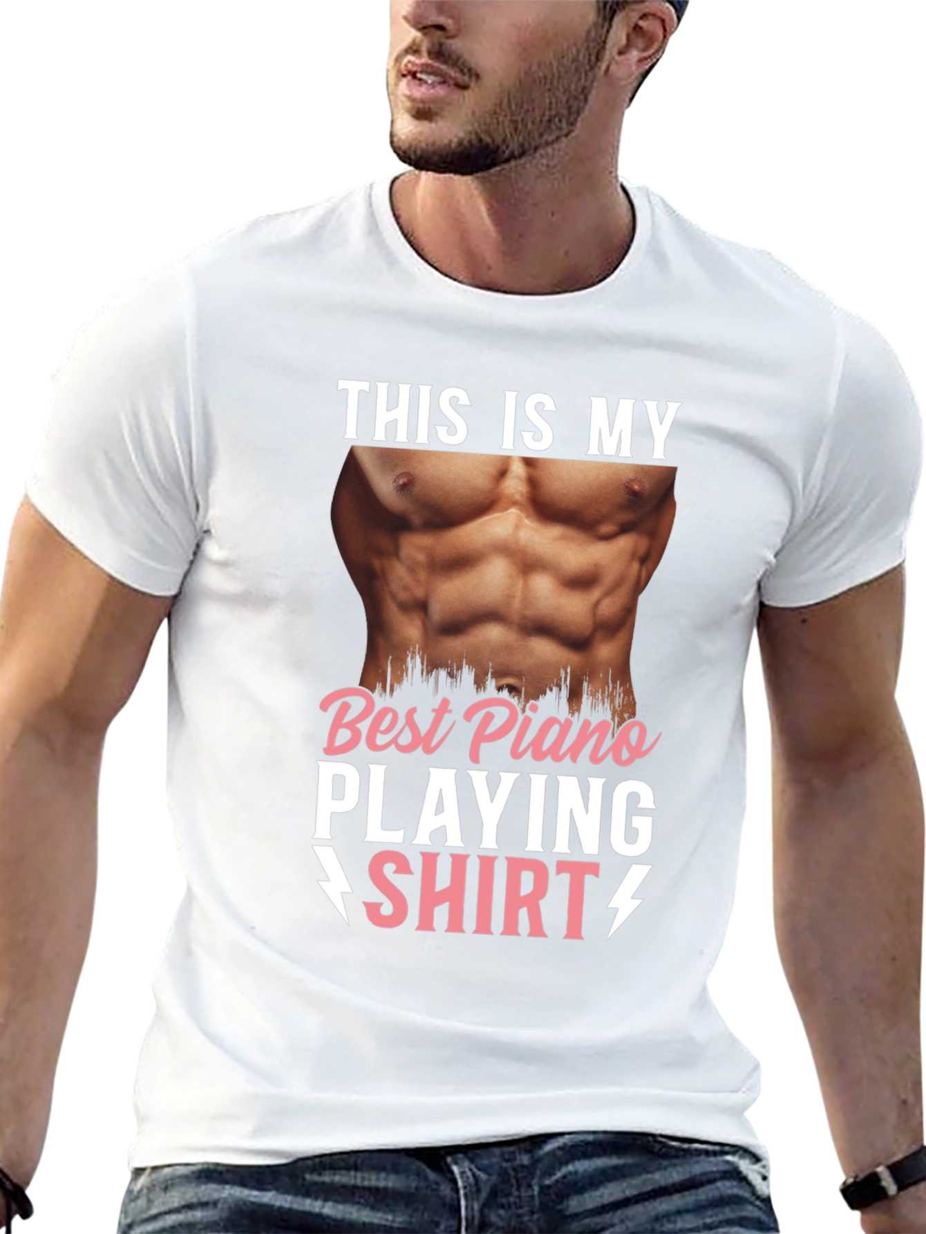 Black Best Piano Player T-Shirt - Funny Musician Tee view 13