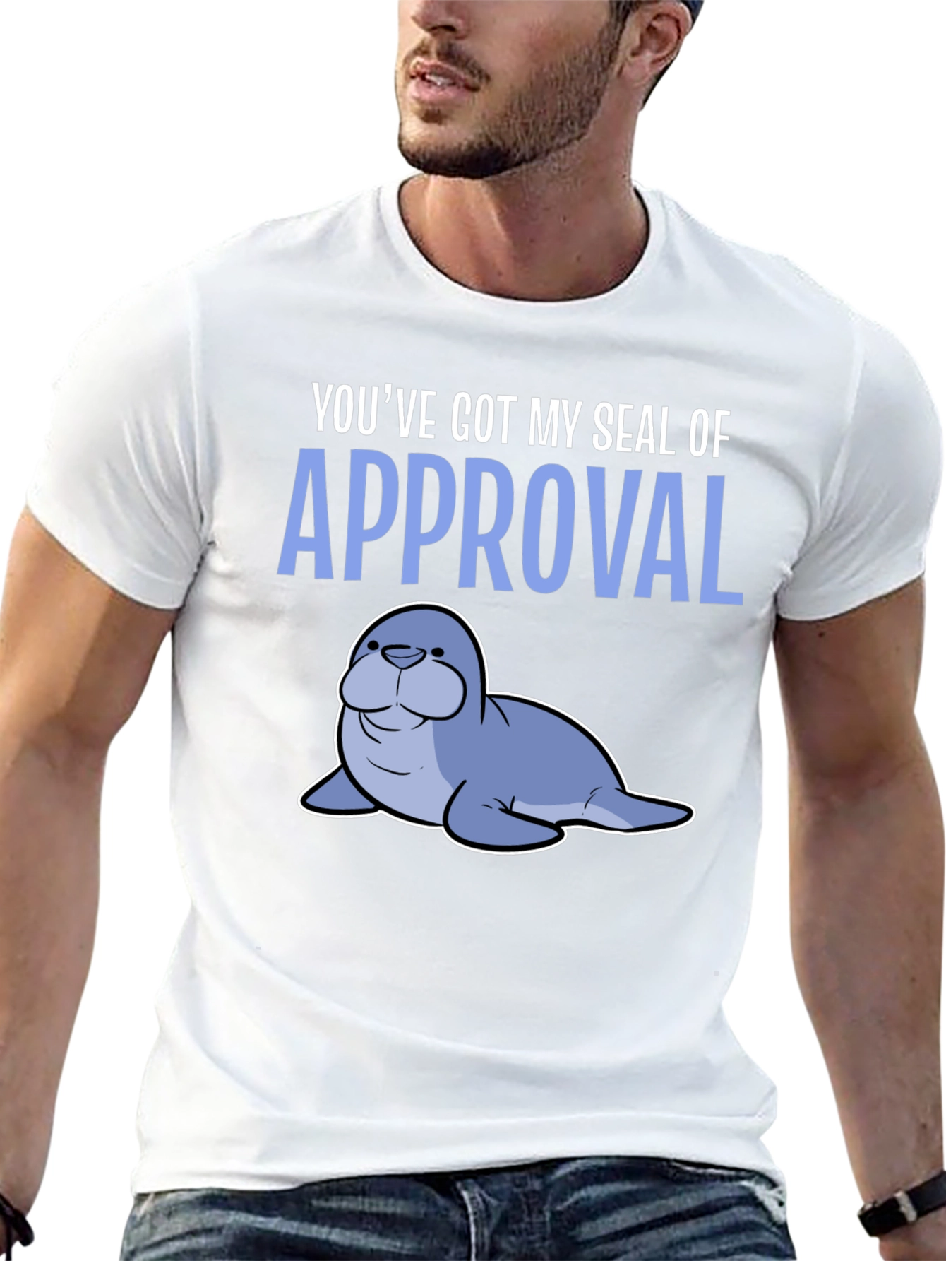 Black Seal of Approval Graphic T-Shirt view 13