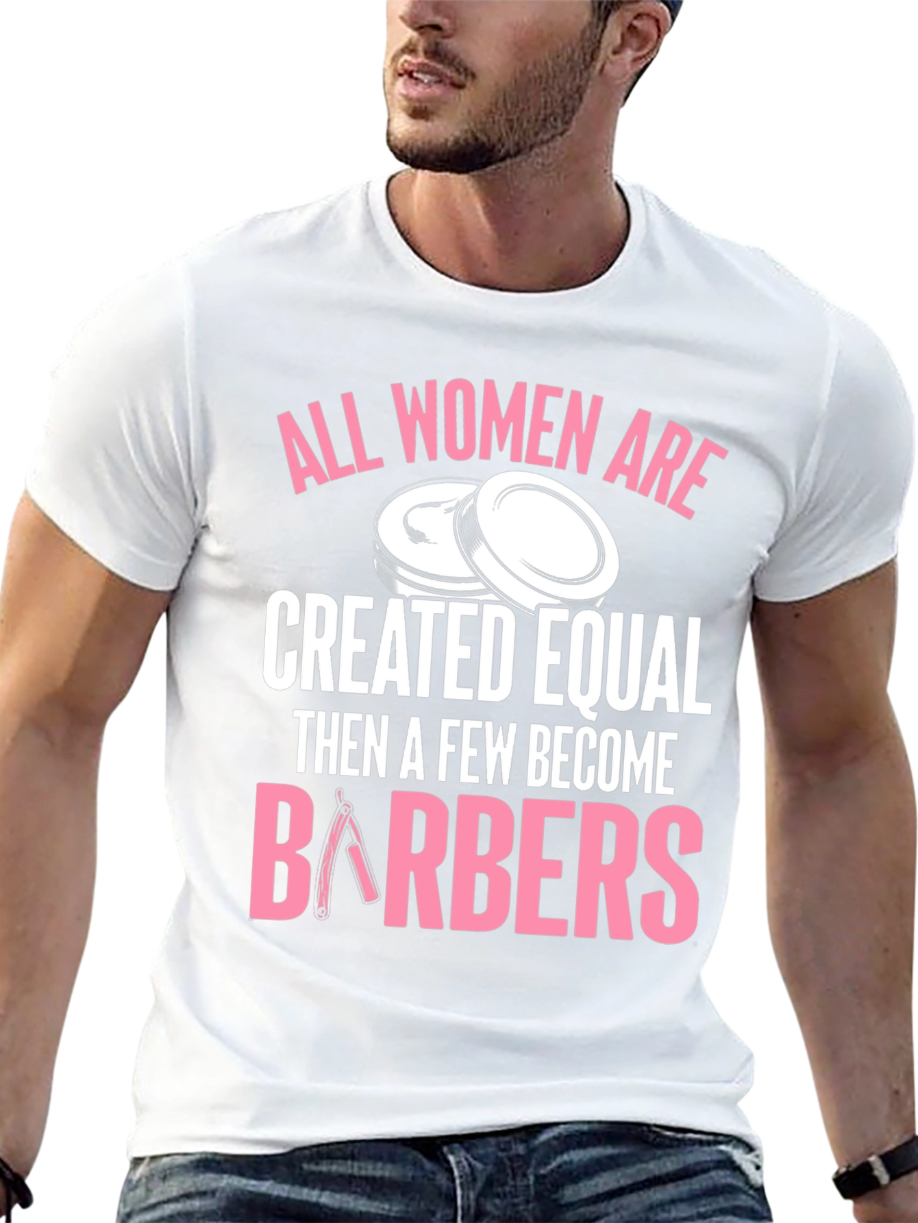 Black Barber Women's T-Shirt - Created Equal Design view 13
