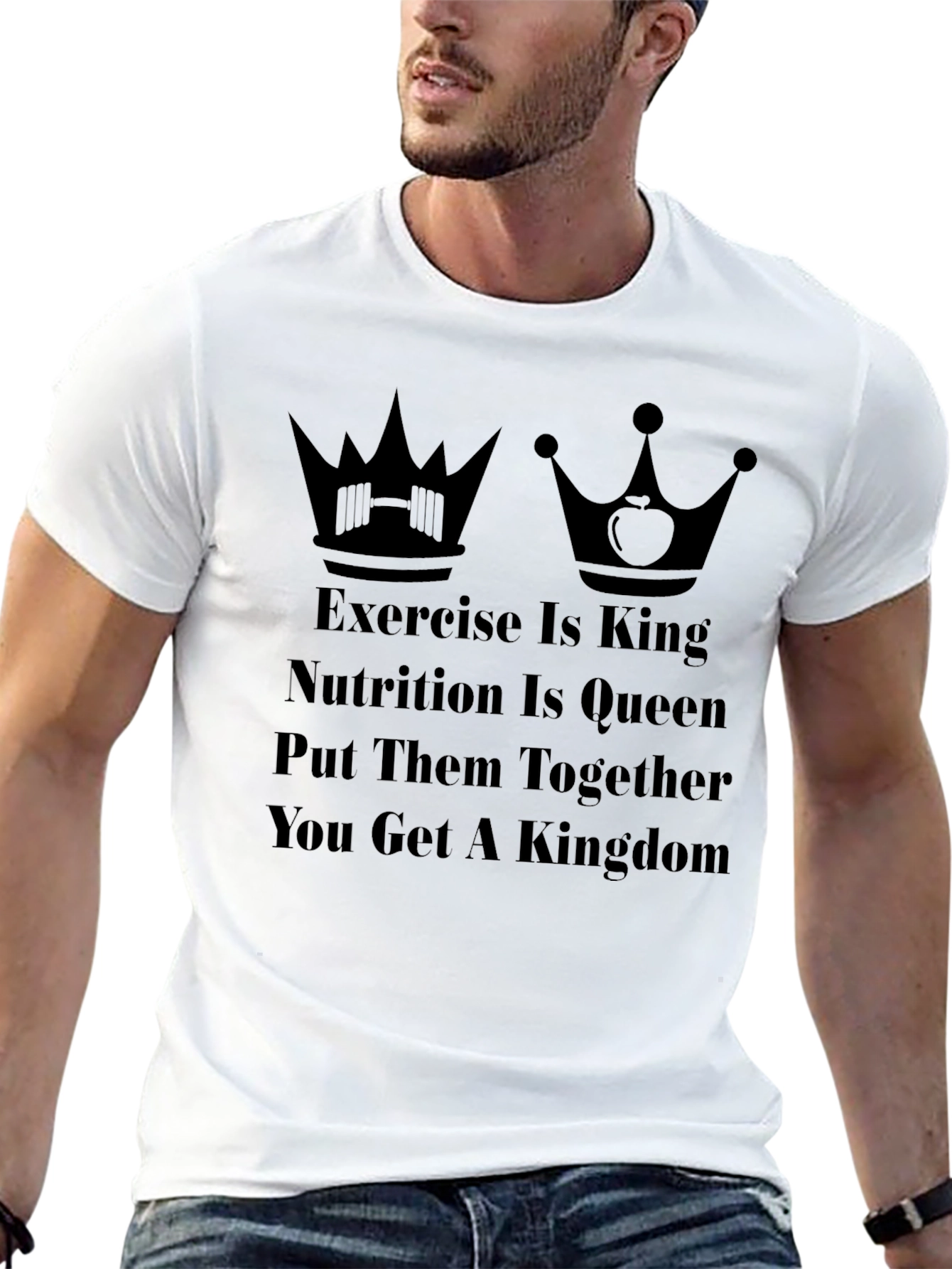 Black Exercise & Nutrition Kingdom T-Shirt view 13