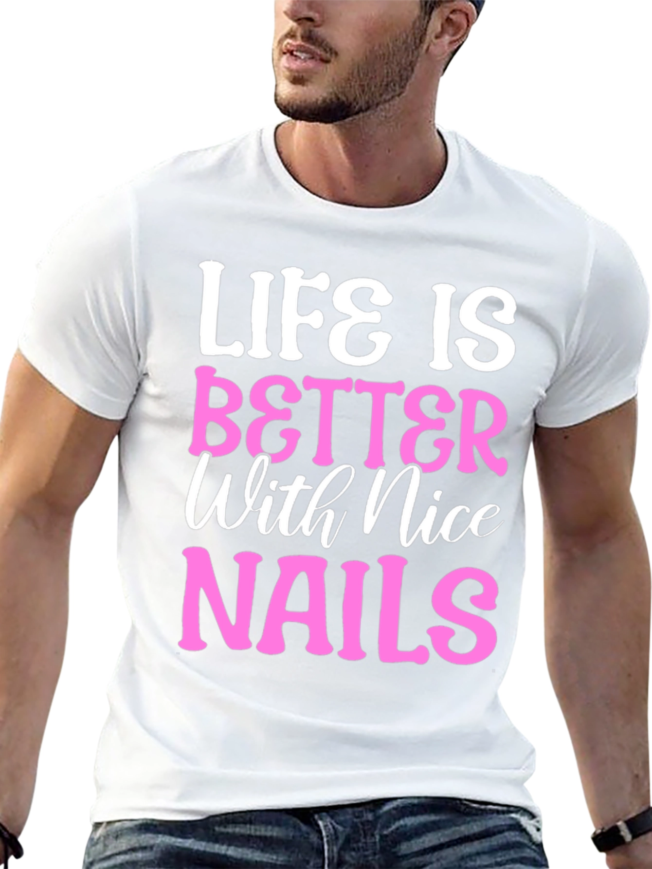Black Life is Better with Nice Nails T-Shirt view 13
