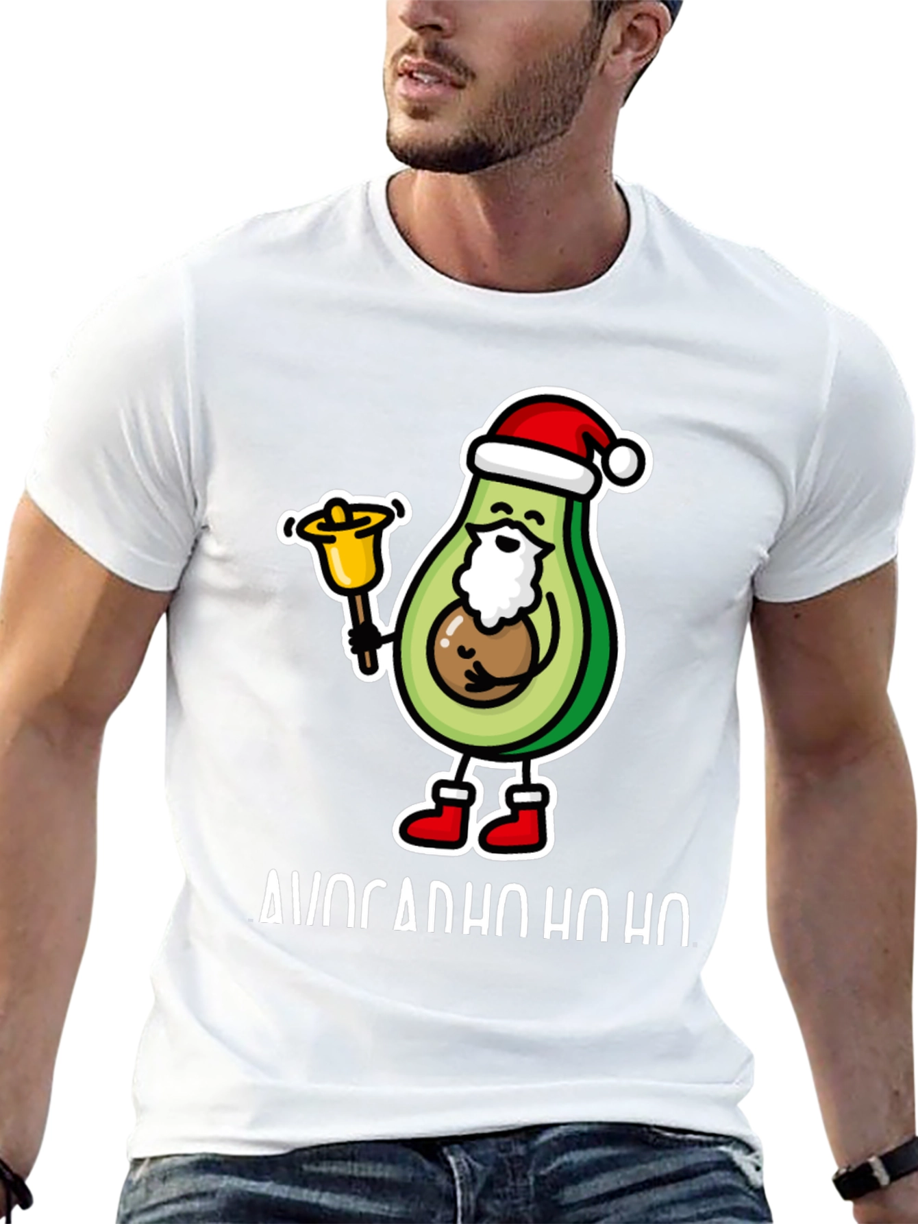 Avocado Ho Ho Ho Christmas T-Shirt - 13