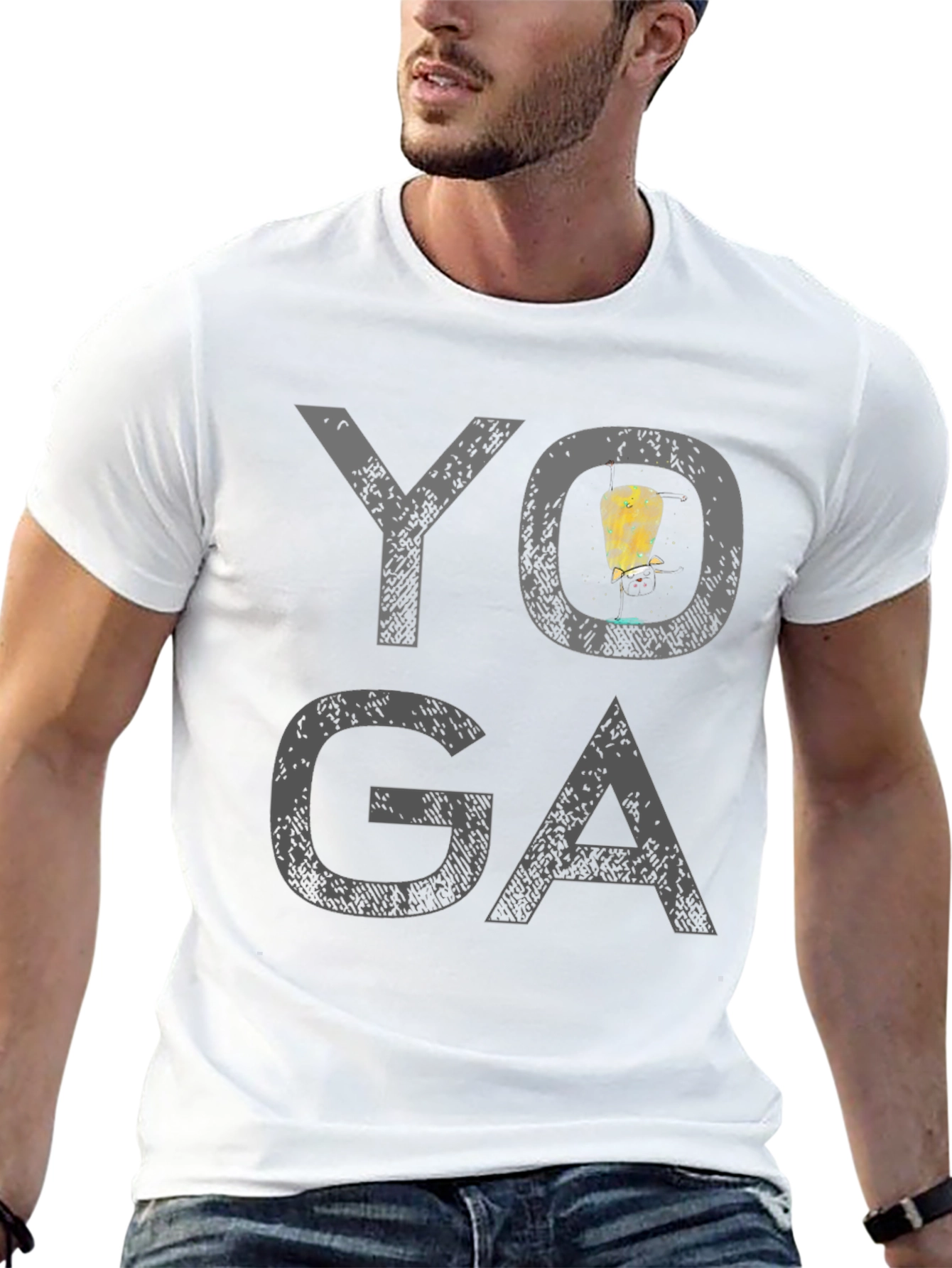 Black Yoga T-Shirt: Unique Design, Comfortable Fit view 13