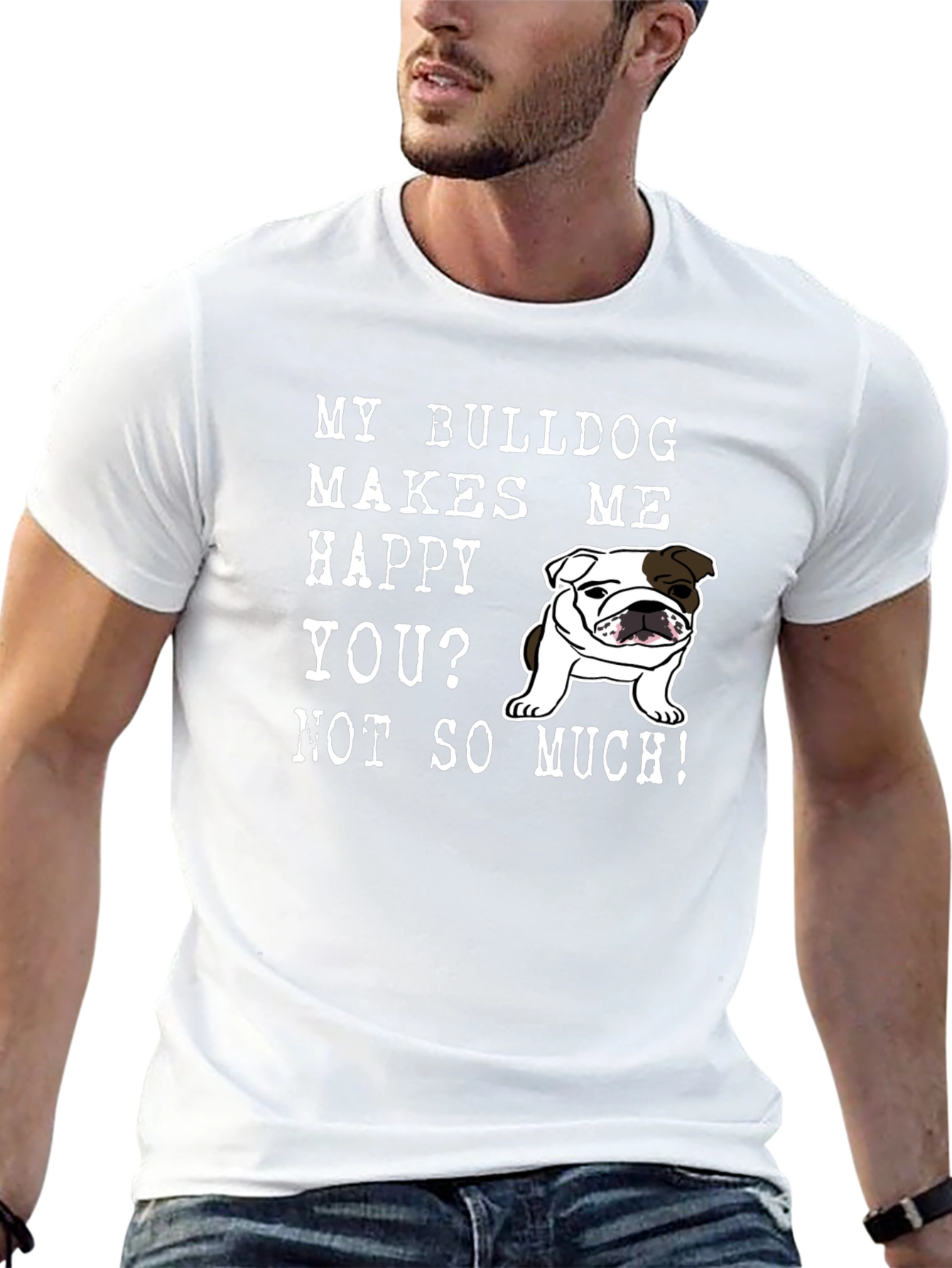 Black Bulldog Lover T-Shirt - Funny Graphic Tee for Dog Owners view 13
