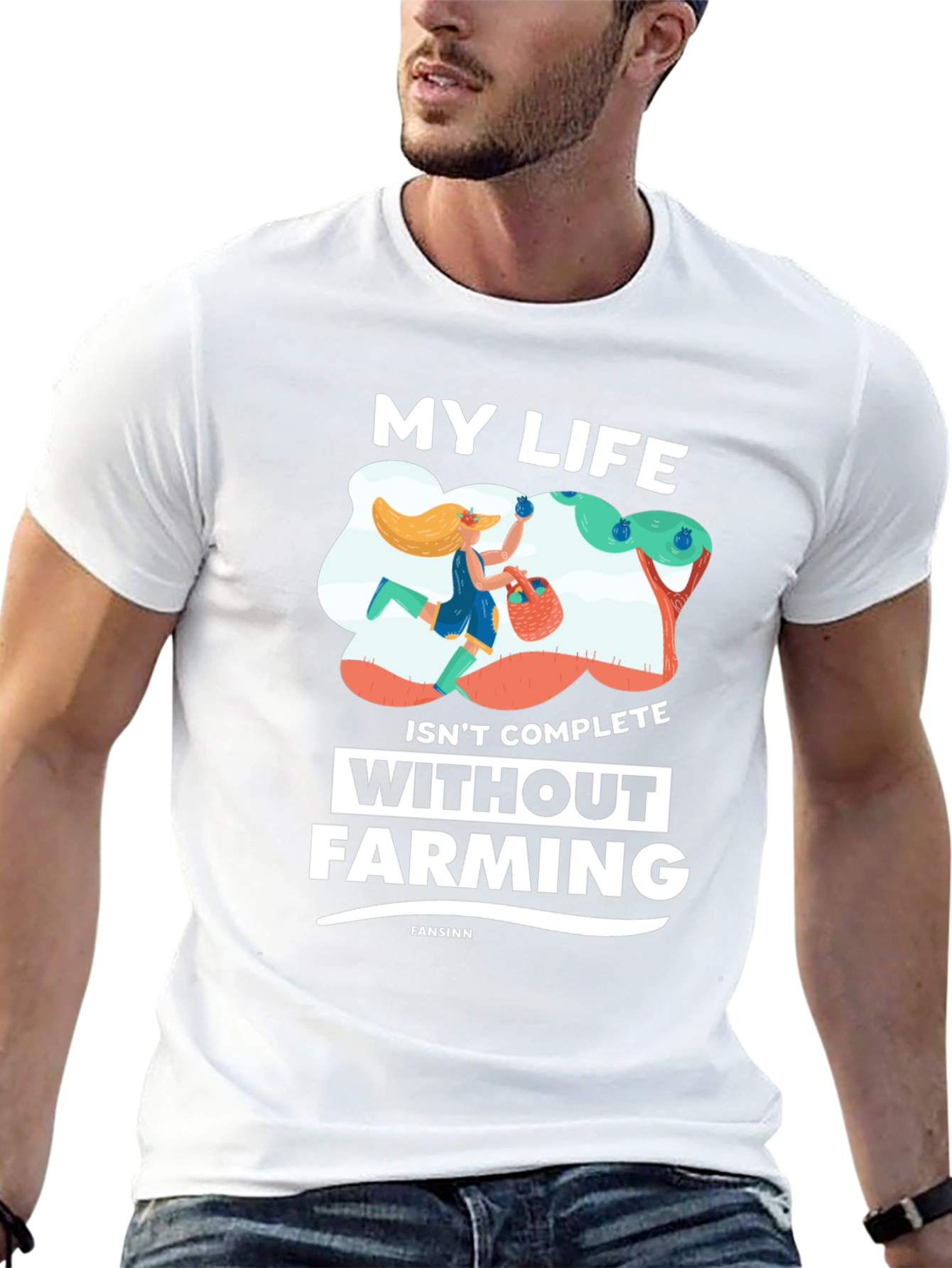 Black Farming Life T-Shirt - Gardener Gift view 13