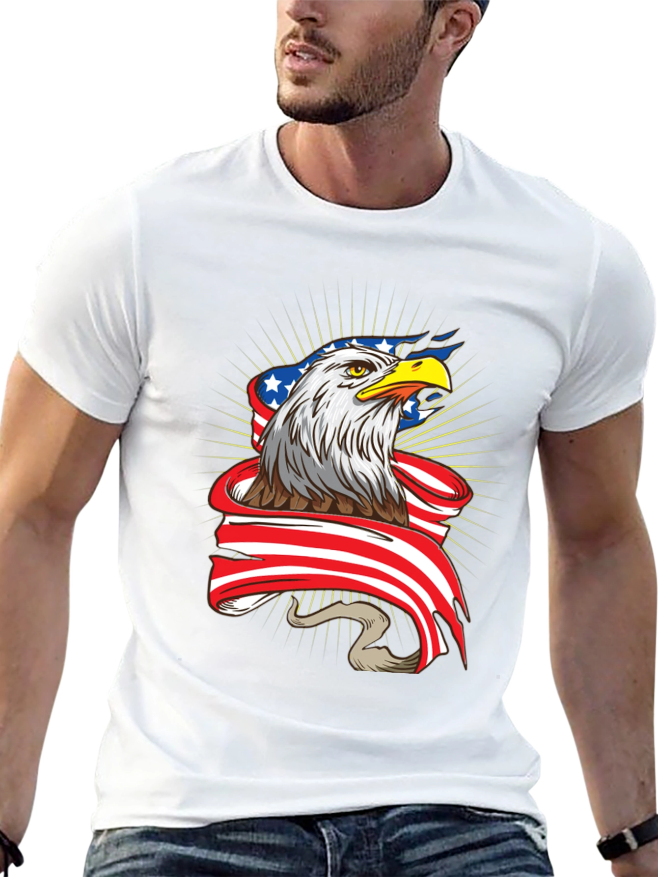 American Eagle Graphic Tee - Patriotic T-Shirt - 13