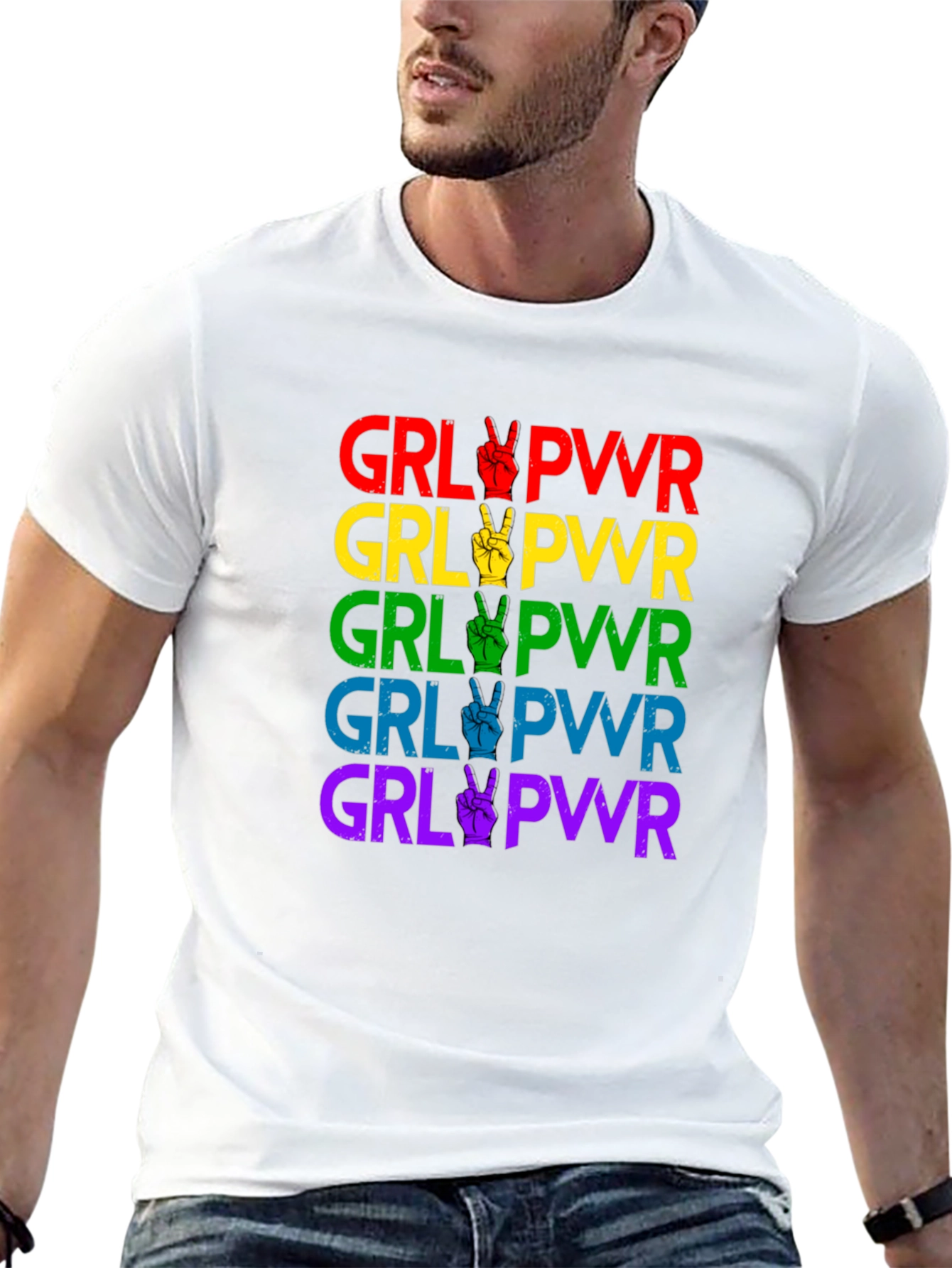 Black GRL PWR Pride T-Shirt view 13