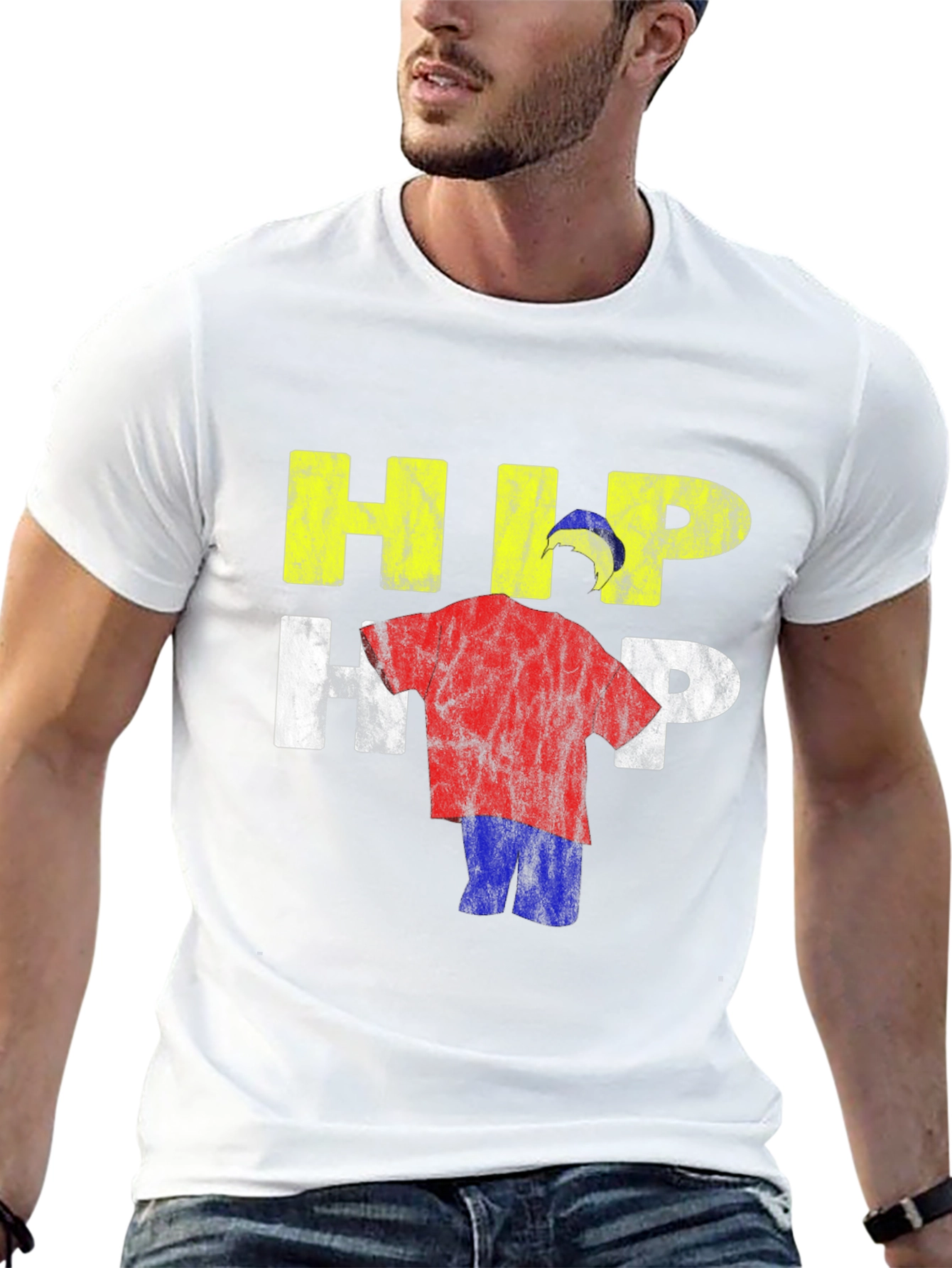 Black Hip Hop Graphic T-Shirt view 13