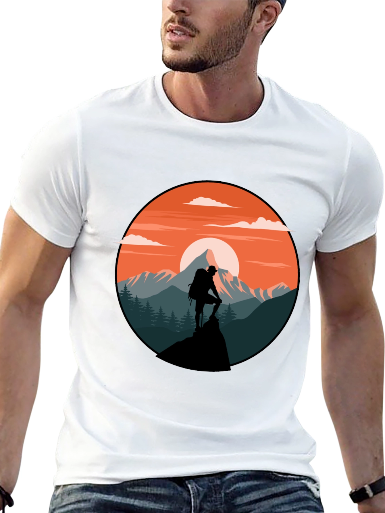 Black Mountain Hiker Graphic T-Shirt view 13
