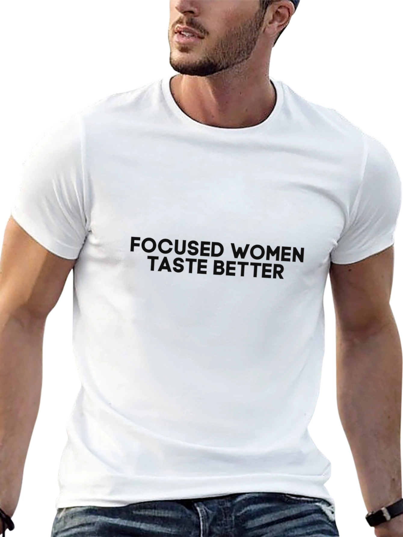 Black Focused Women T-Shirt view 13