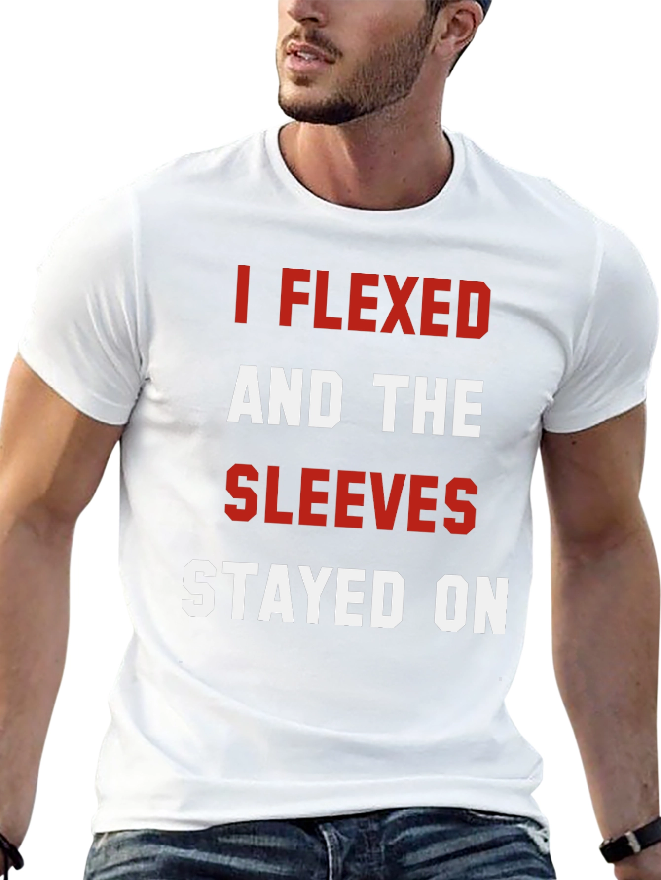 Funny 'I Flexed' Graphic Tee - 13
