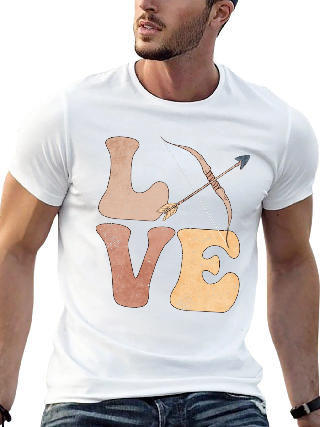 Black Love Archery T-Shirt - Men's Graphic Tee view 13