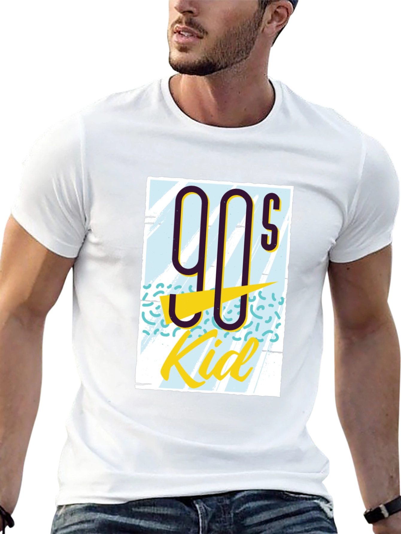 Black 90s Kid Graphic Tee - Retro Style view 13